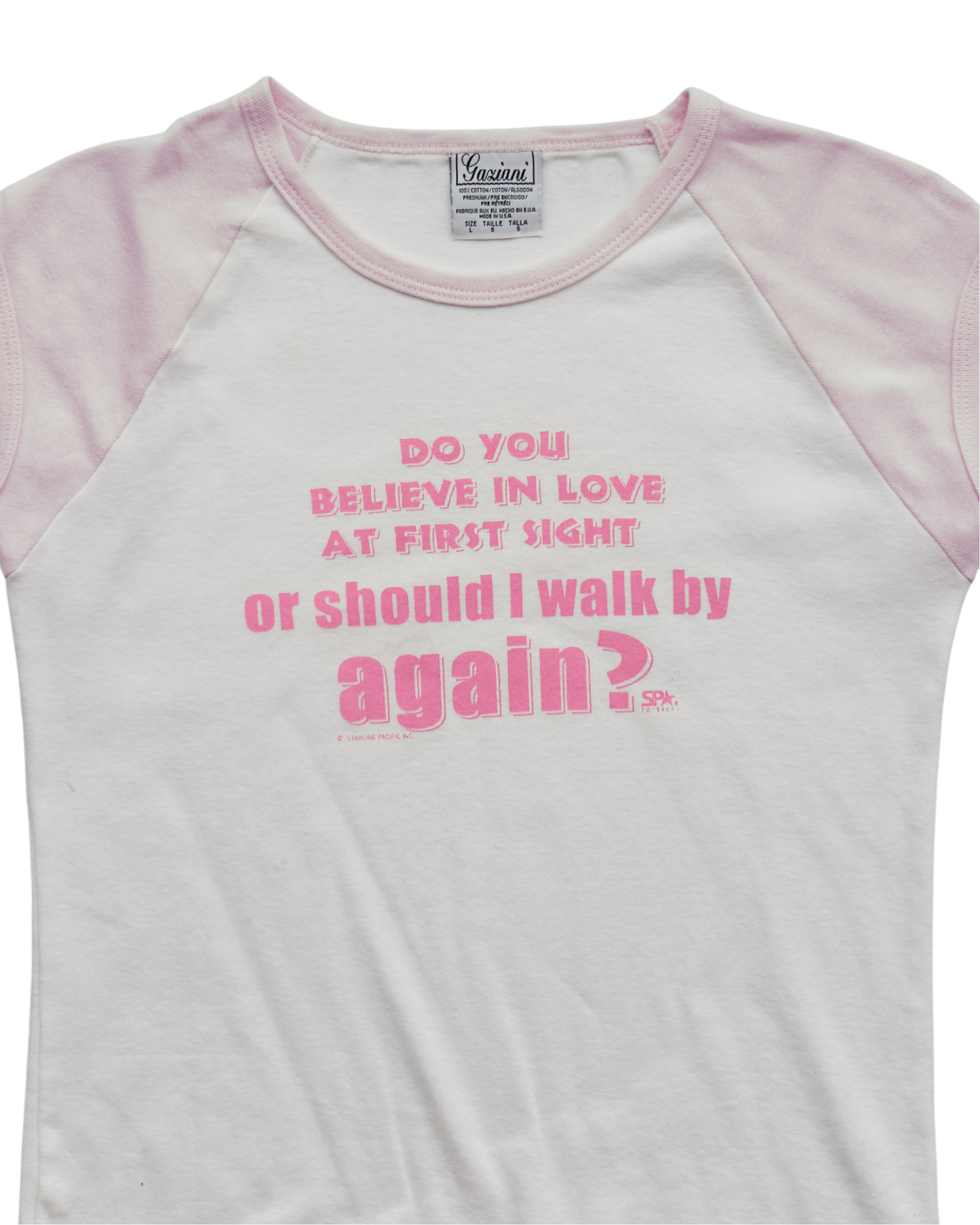 (XXS) 2000s Should I Walk By Again? Gaziani T-Shirt