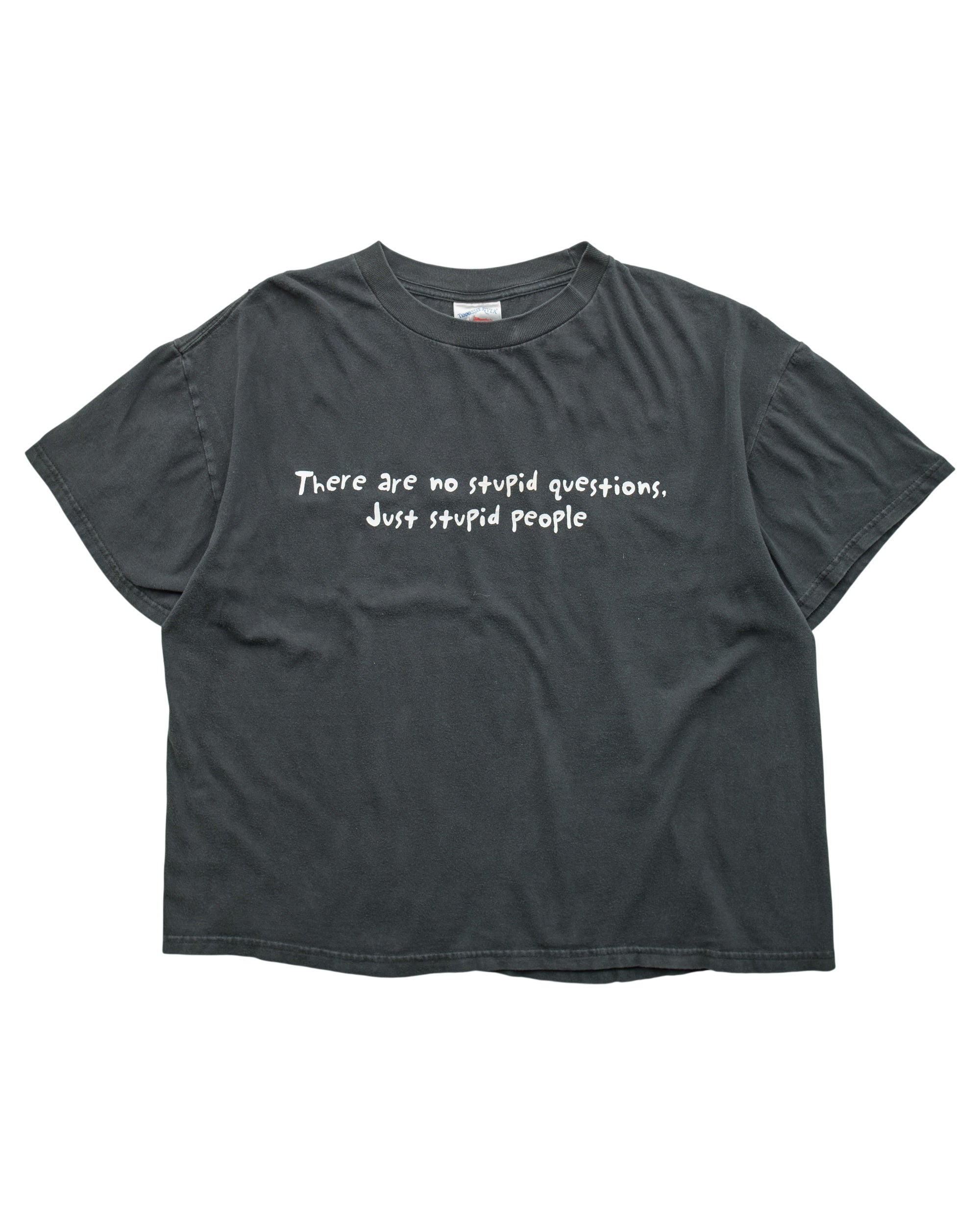 (S) 2000s No Stupid Questions Just Stupid People Tennessee River T-Shirt