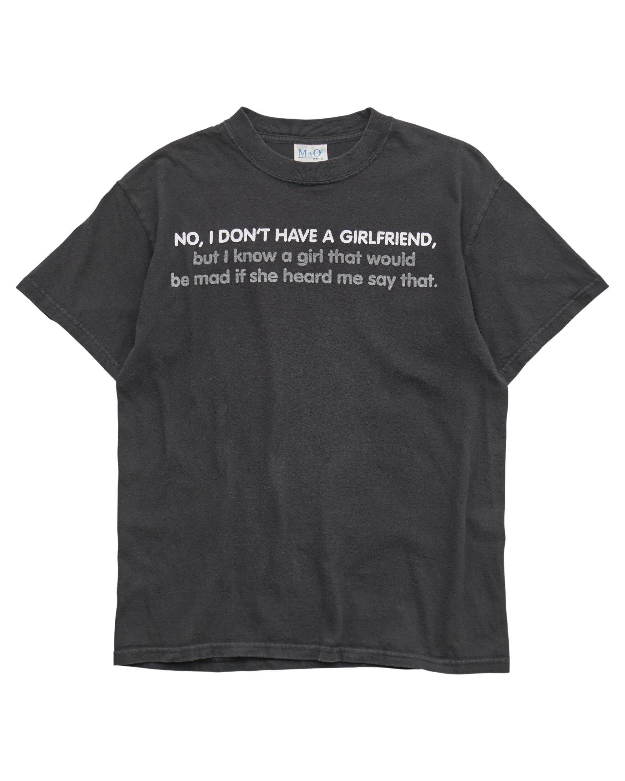 (S) 2000s I Don't Have A Girlfriend M&O Knits T-Shirt