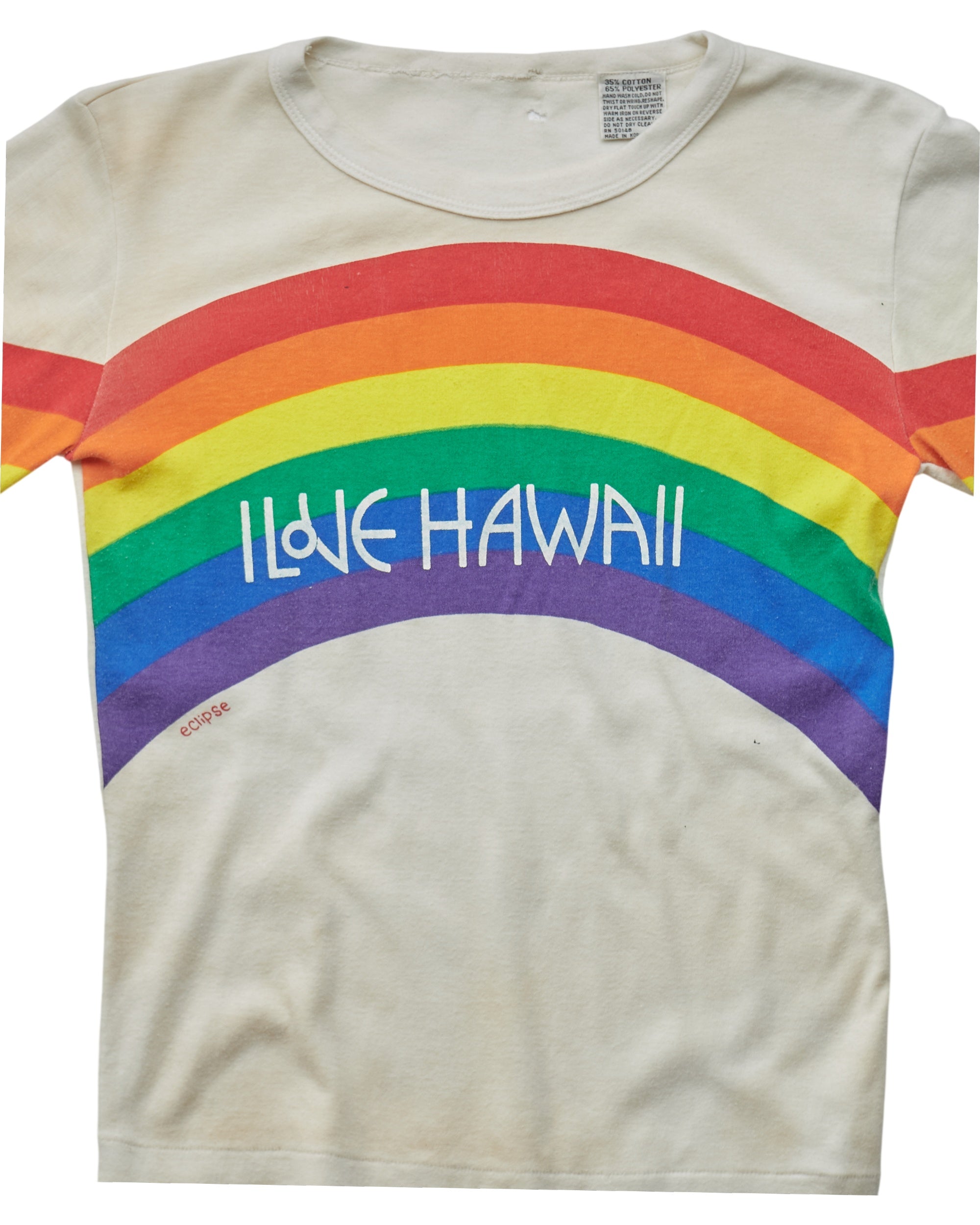 (XS) 80s I Love Hawaii T-Shirt