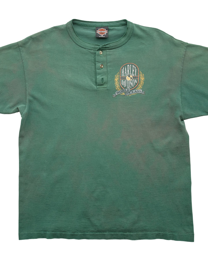 (L) 90s Henley Harley Davidson T-Shirt