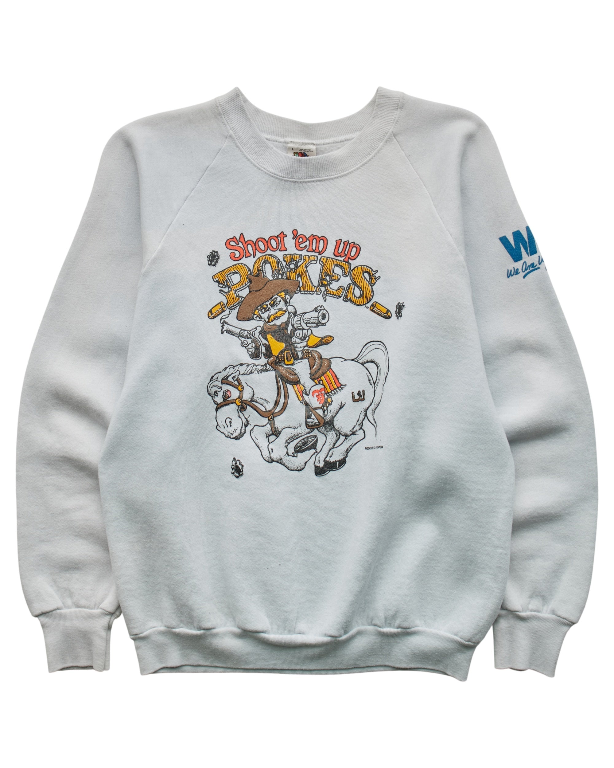 (S) 90s Shoot 'Em Up Pokes Fruit of the Loom Sweatshirt
