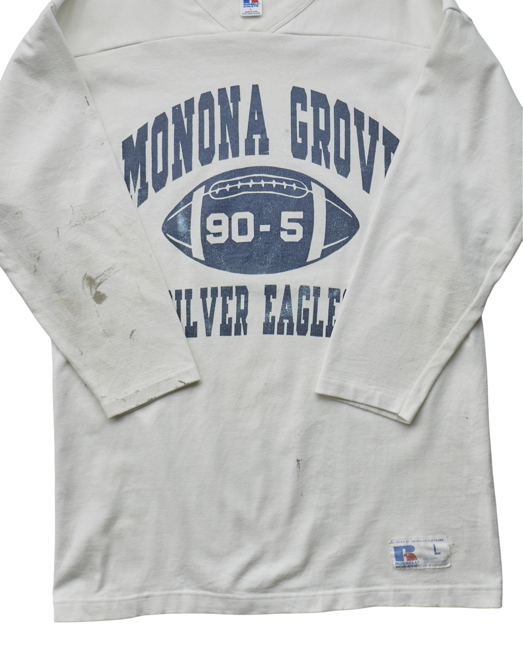 (L) 90s Monona Grove Silver Eagles Russell T-Shirt