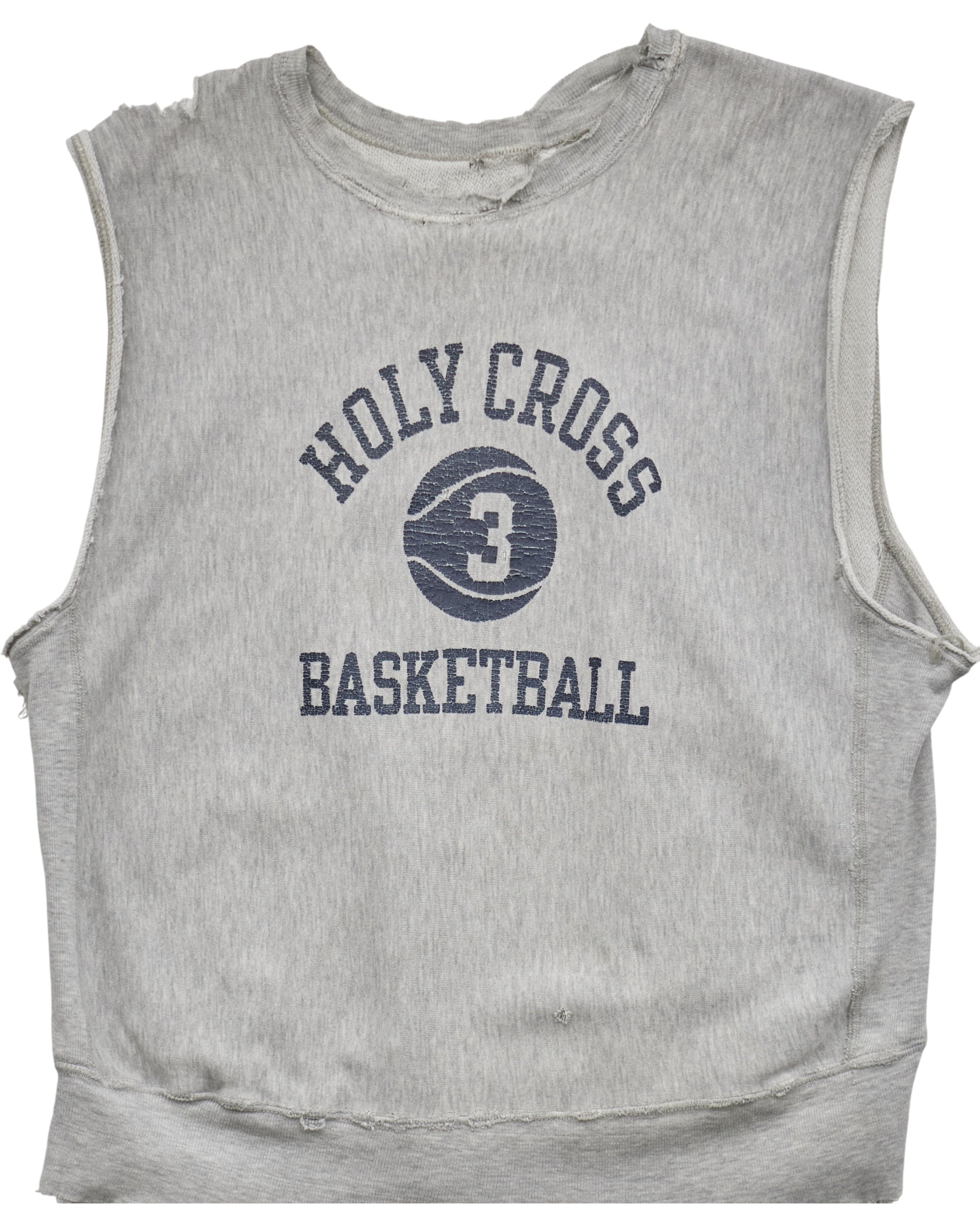 (L) 80s Holy Cross Basketball Muscle Tee