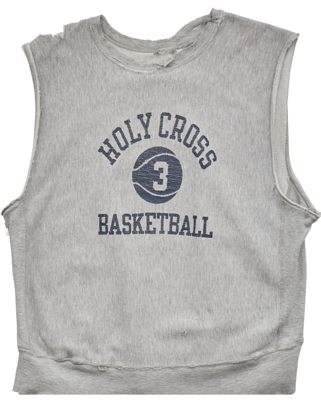 (L) 80s Holy Cross Basketball Muscle Tee
