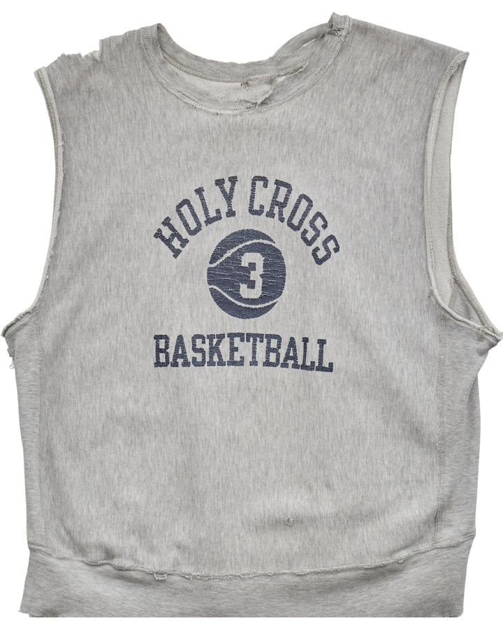 (L) 80s Holy Cross Basketball Muscle Tee