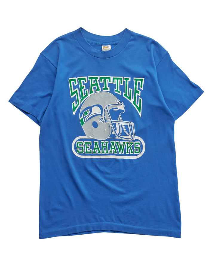 (S) 80s Seattle Seahawks Trench T-Shirt