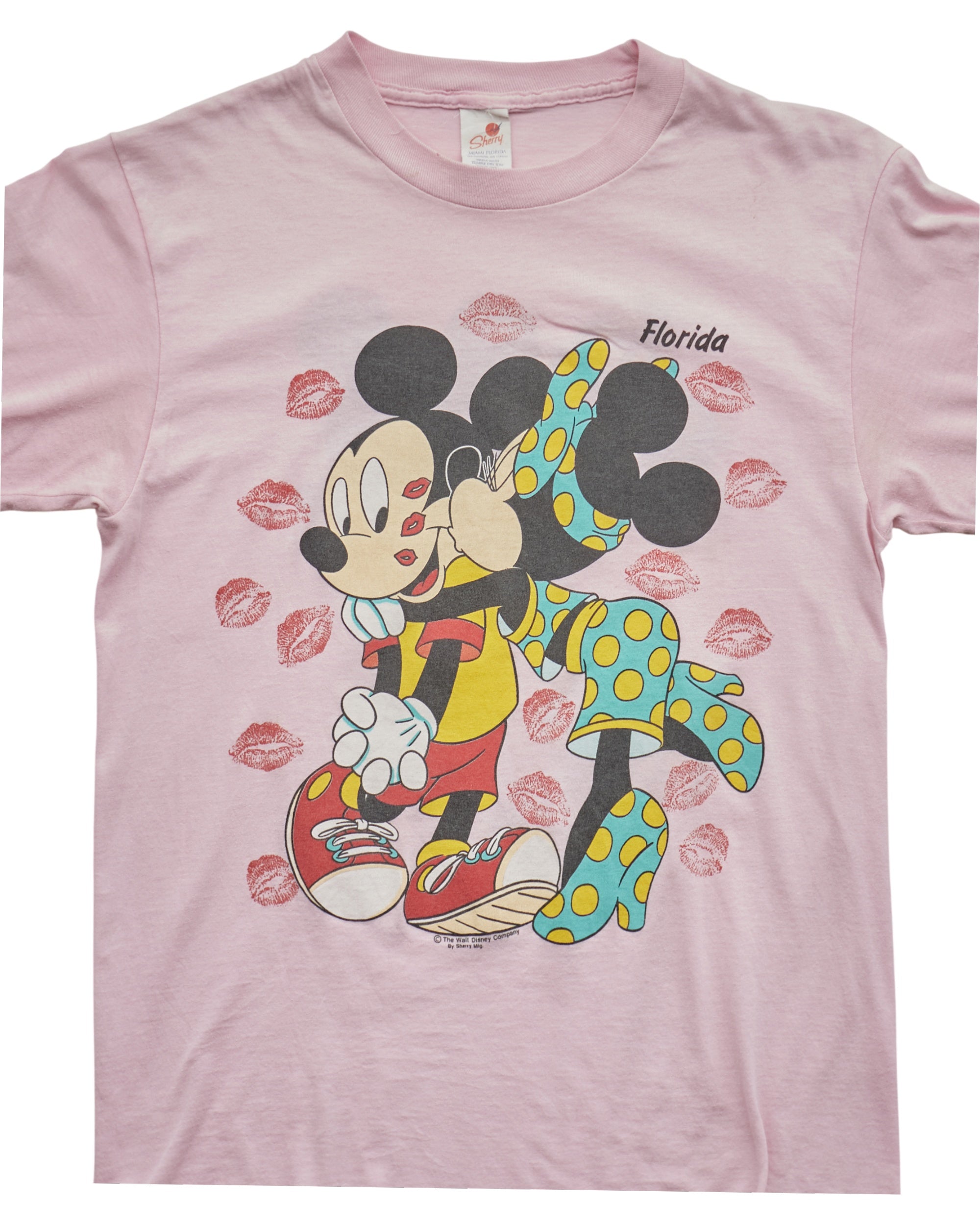 (S) 90s Mickey and Minnie Florida Sherry T-Shirt