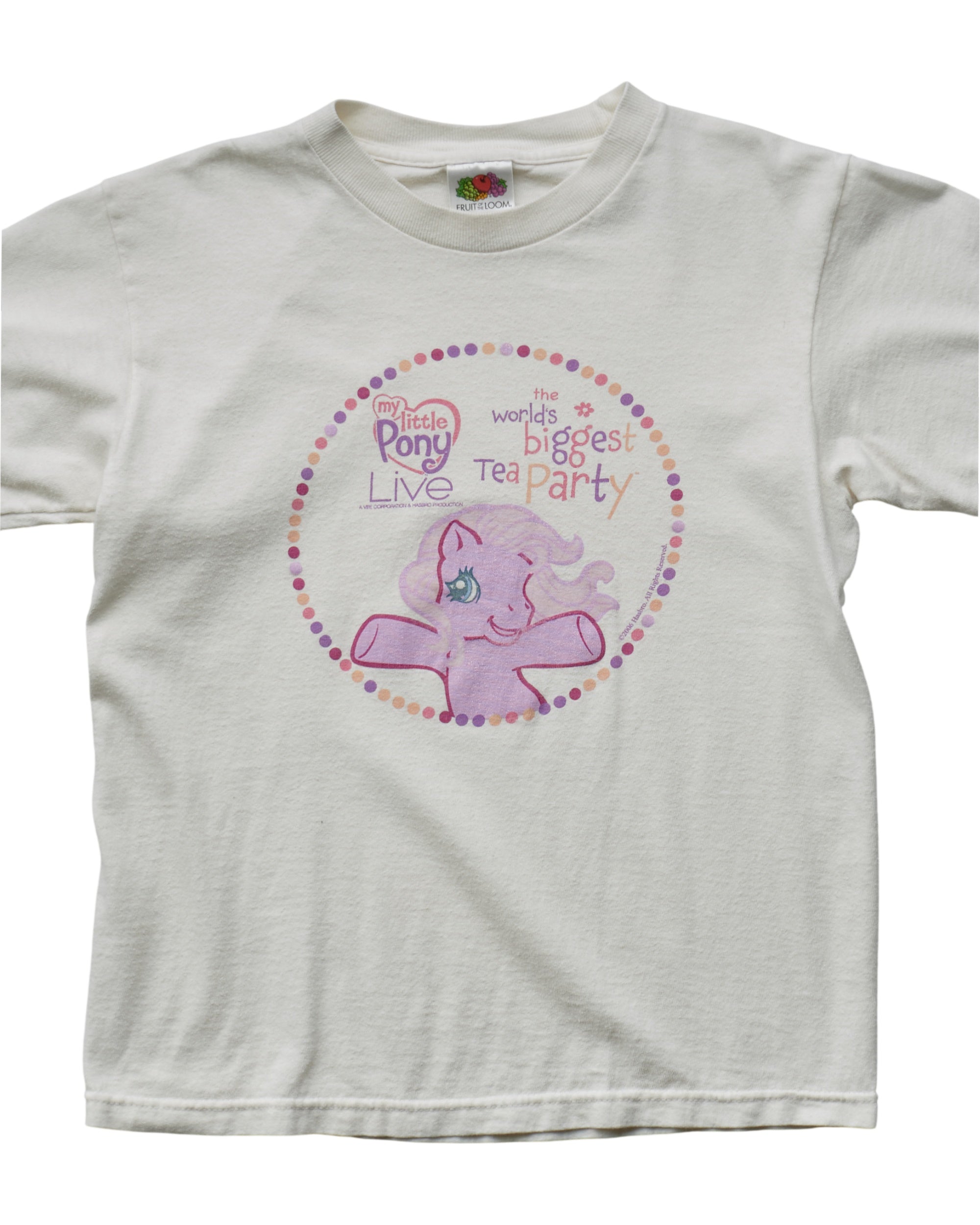 (XXS) 2000s My Little Pony Tea Party Fruit of the Loom T-Shirt