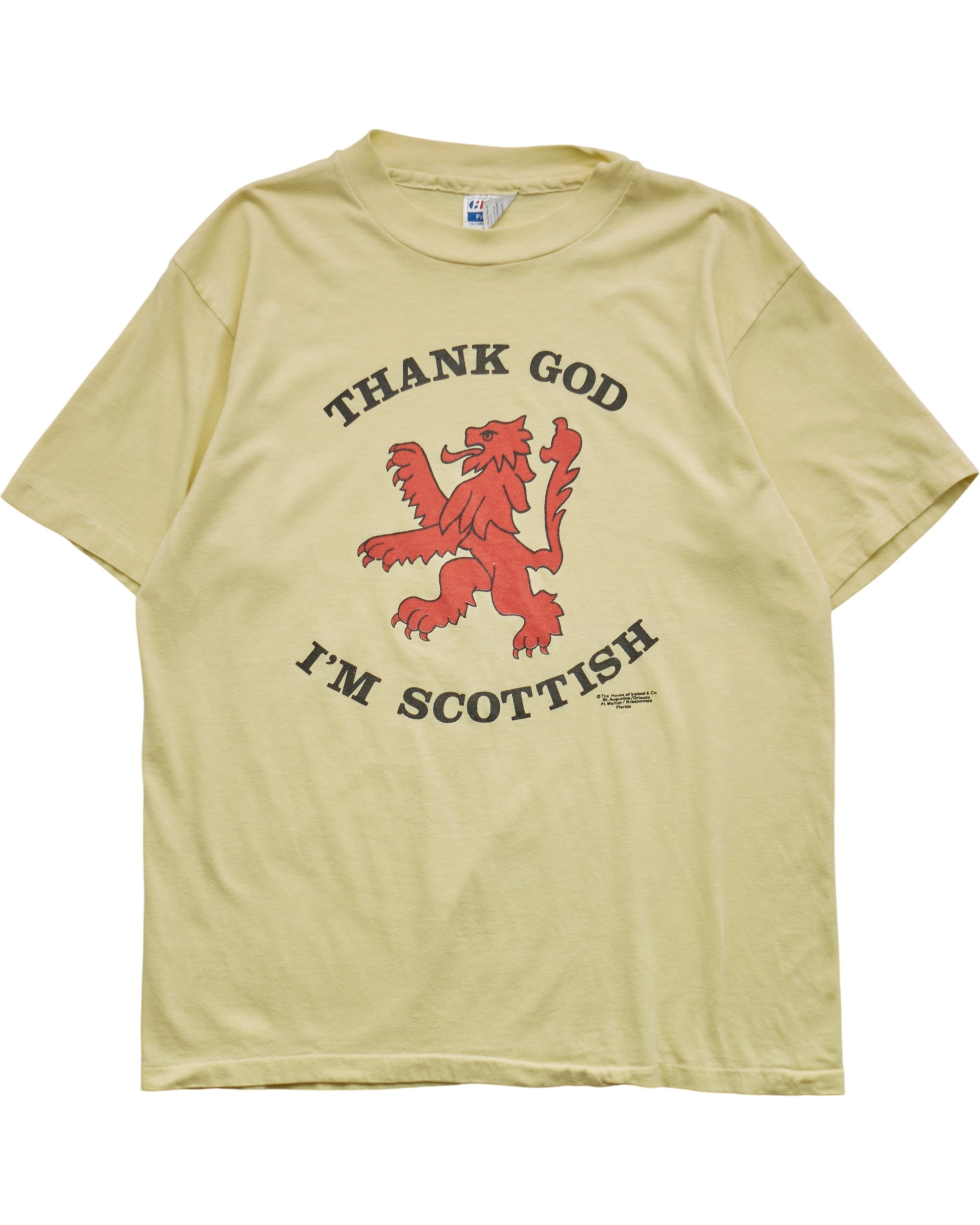 (S) 90s Thank God I'm Scottish Hanes T-Shirt
