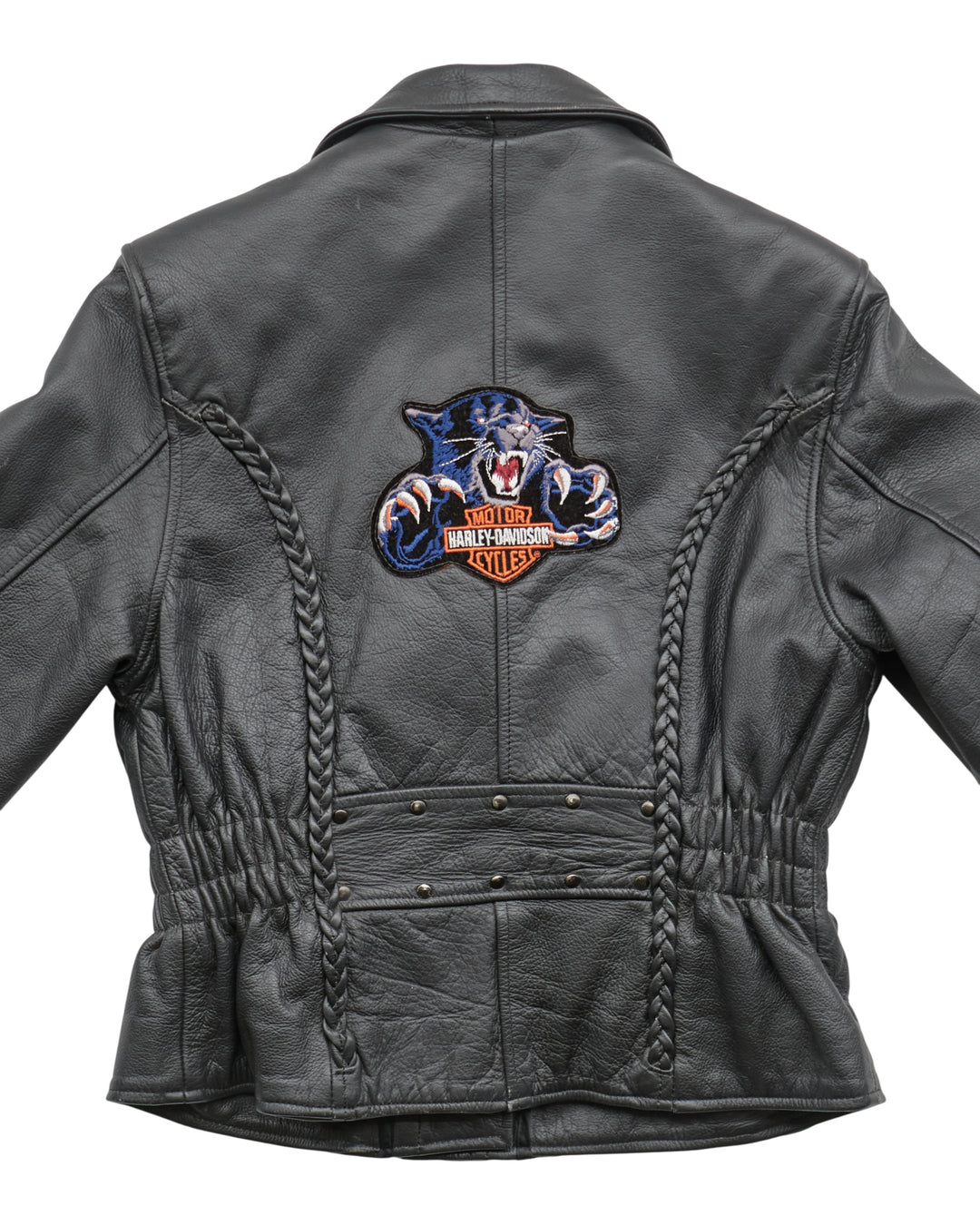 (S) 80s Real Leather Leather Jacket