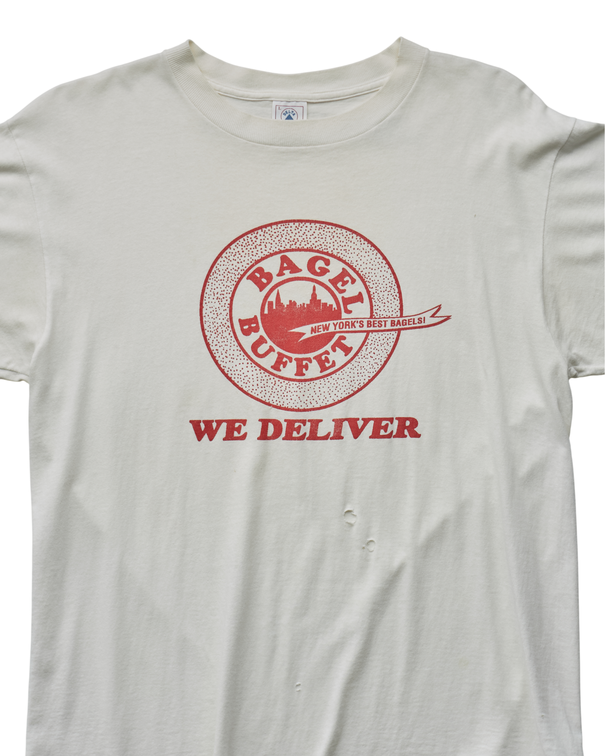 (L) 90s Bagel Buffet NY Delta T-Shirt