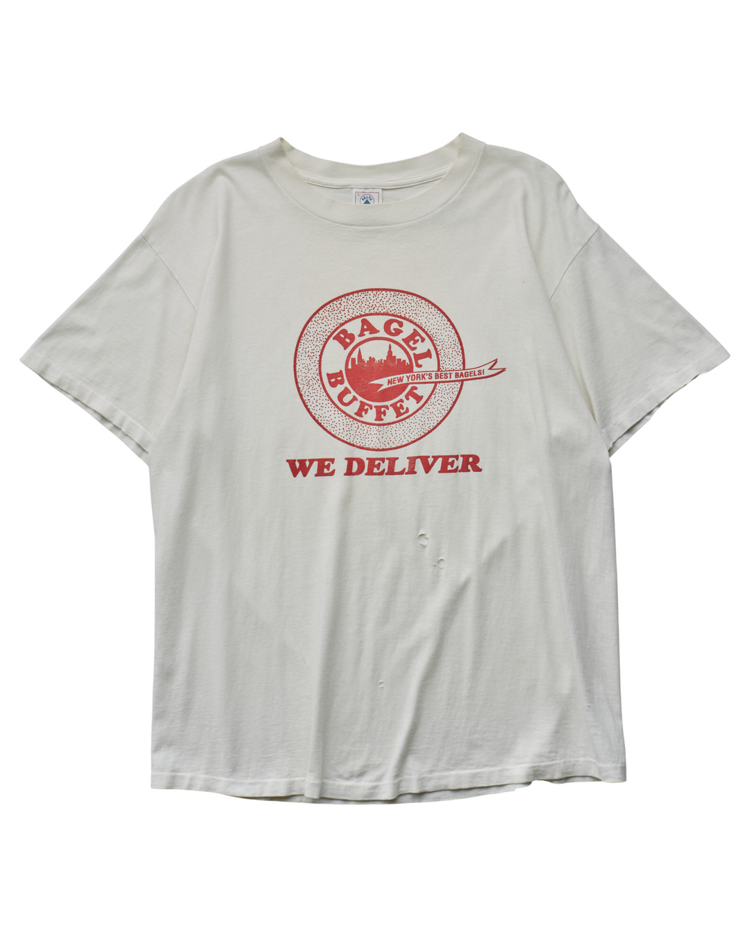 (L) 90s Bagel Buffet NY Delta T-Shirt