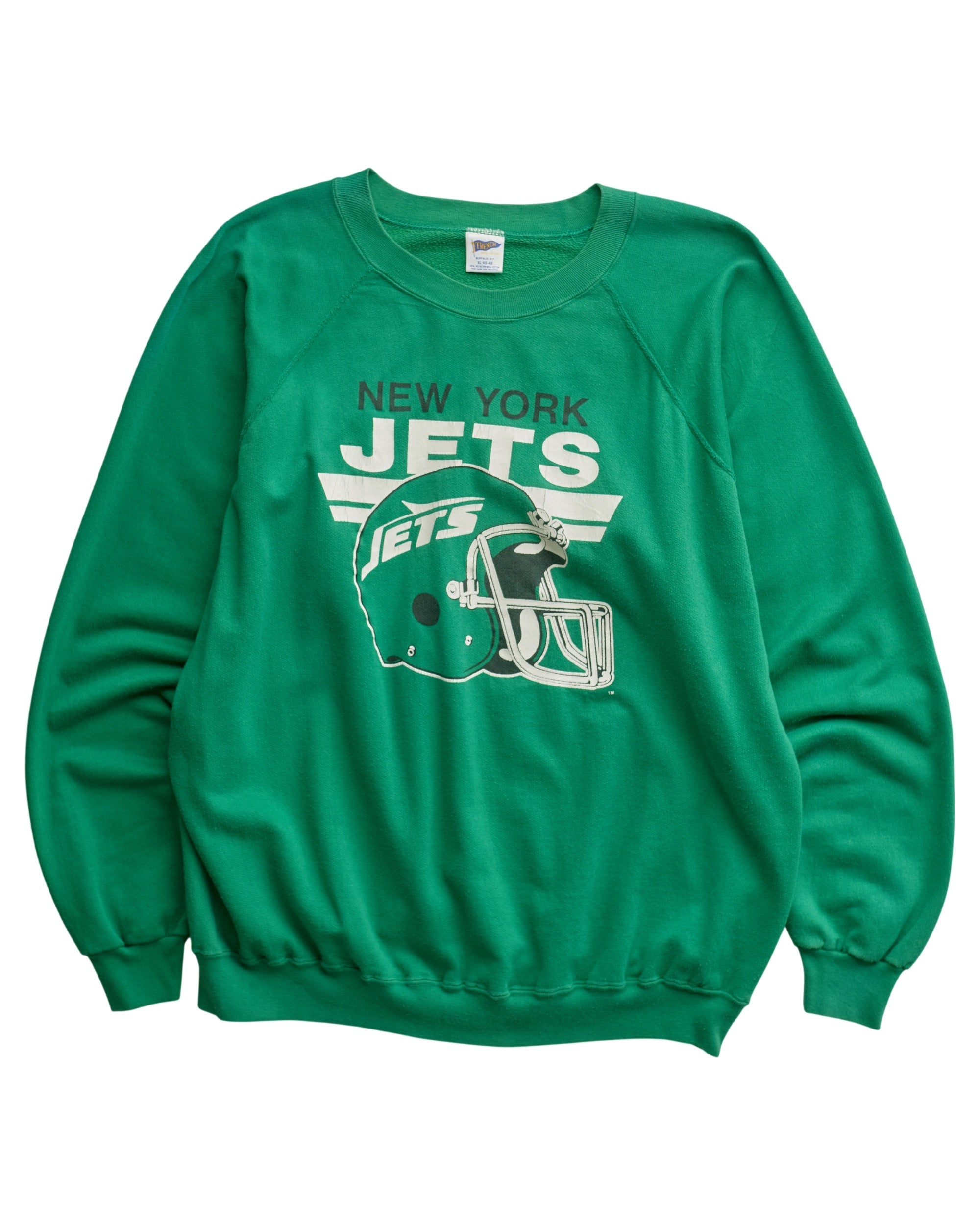 (L) 80s New York Jets Trench Sweatshirt