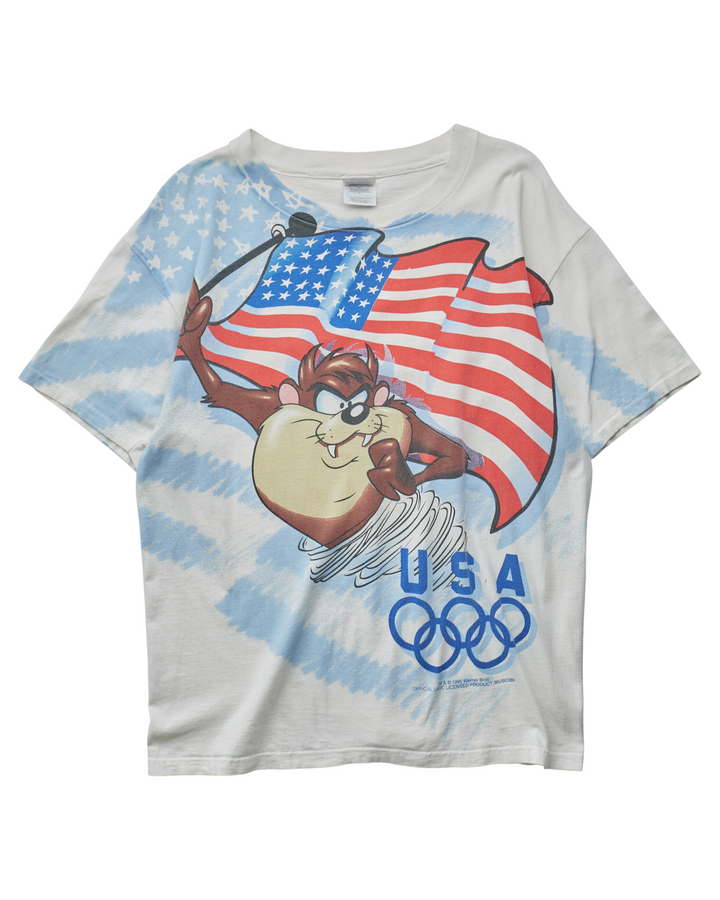 (L) 1995 Taz USA Olympics Hanes T-Shirt