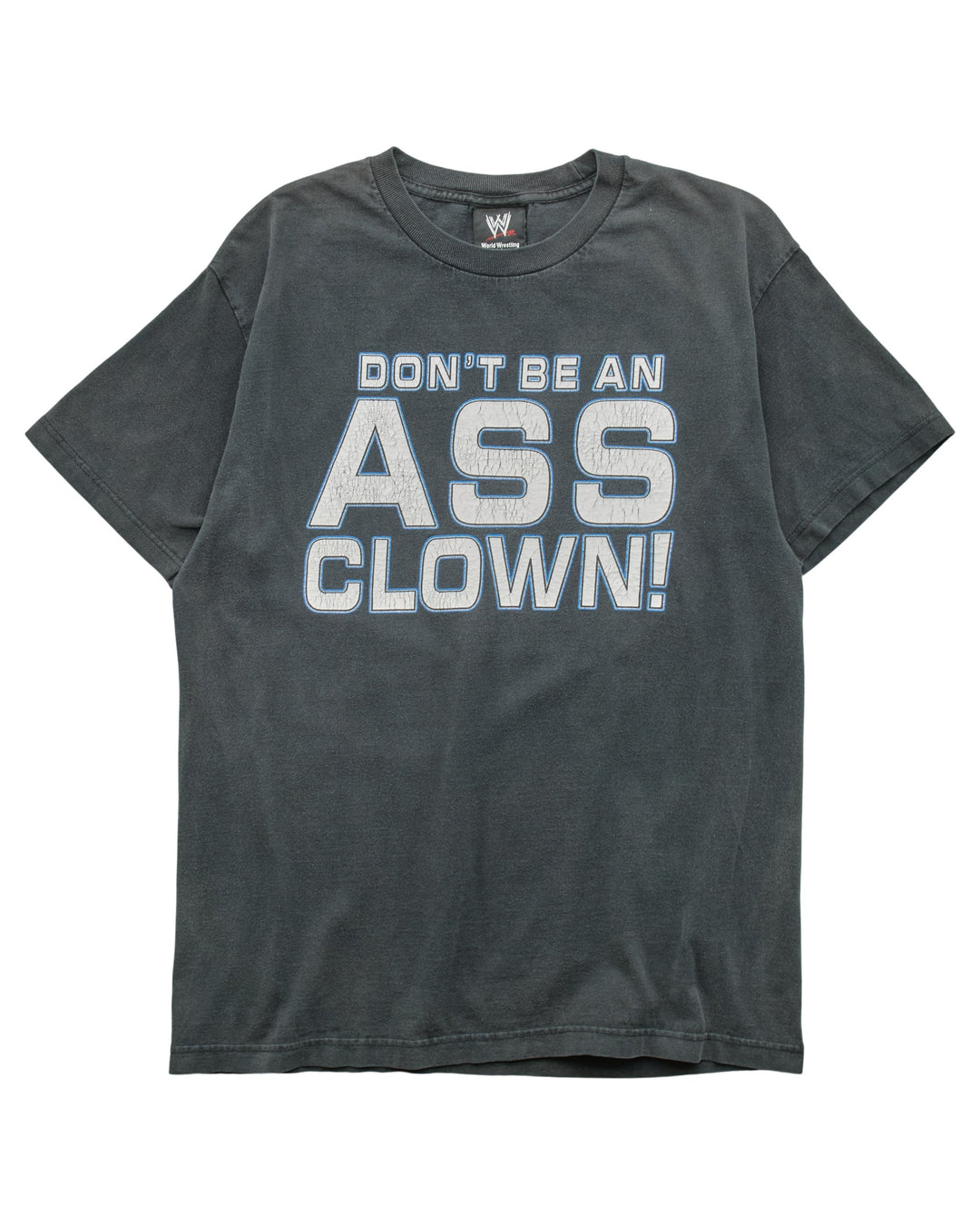 (M) 2000s Don't Be An Ass Clown World Wrestling Entertainment T-Shirt