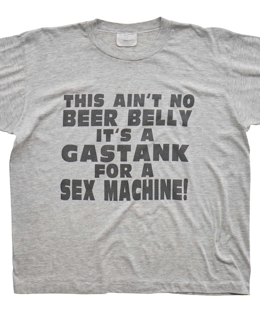 (L) 90s Ain't No Beer Belly It's A Sex Machine Harbor Light T-Shirt