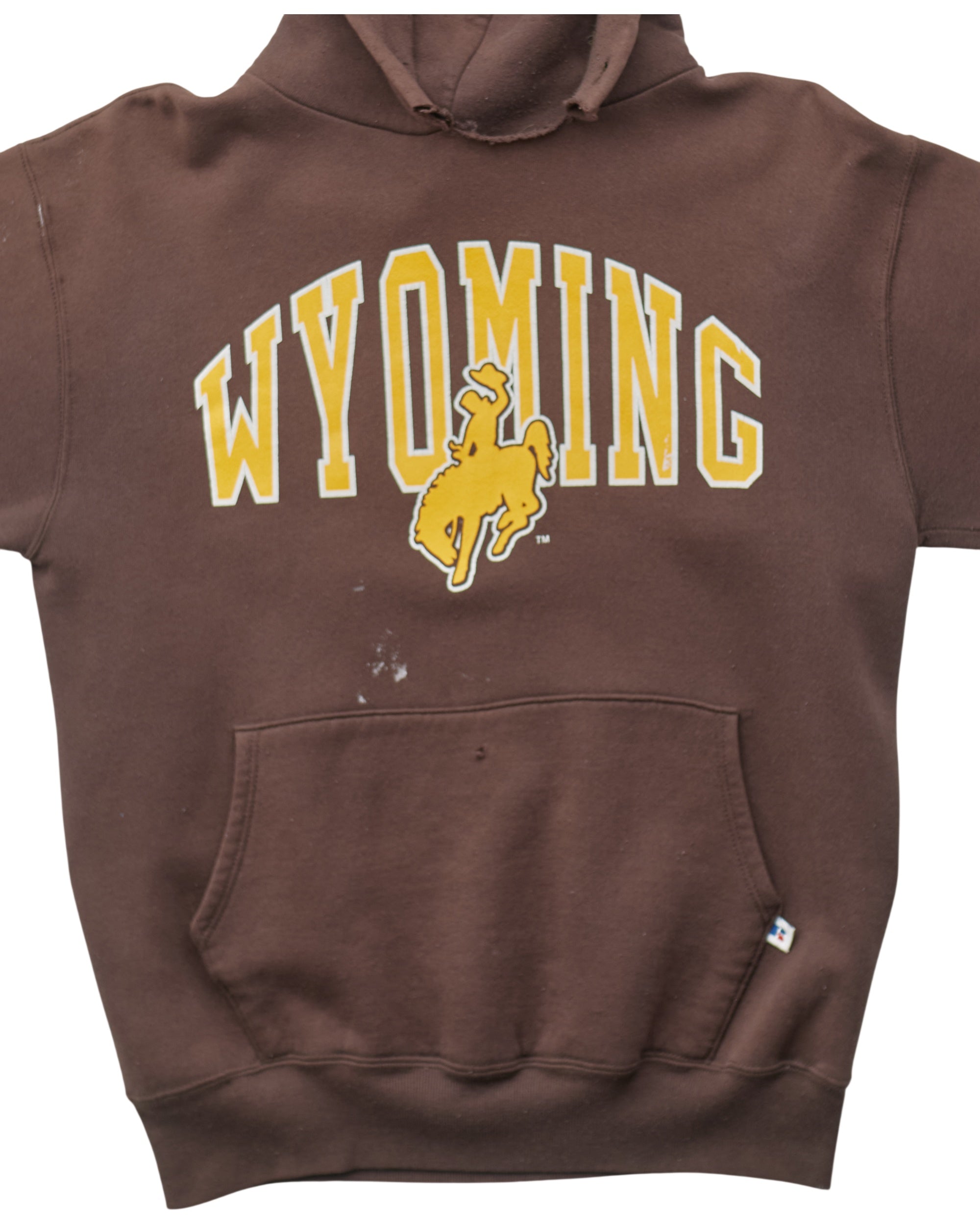 (S) 90s Wyoming Cowboys Russell Hoodie