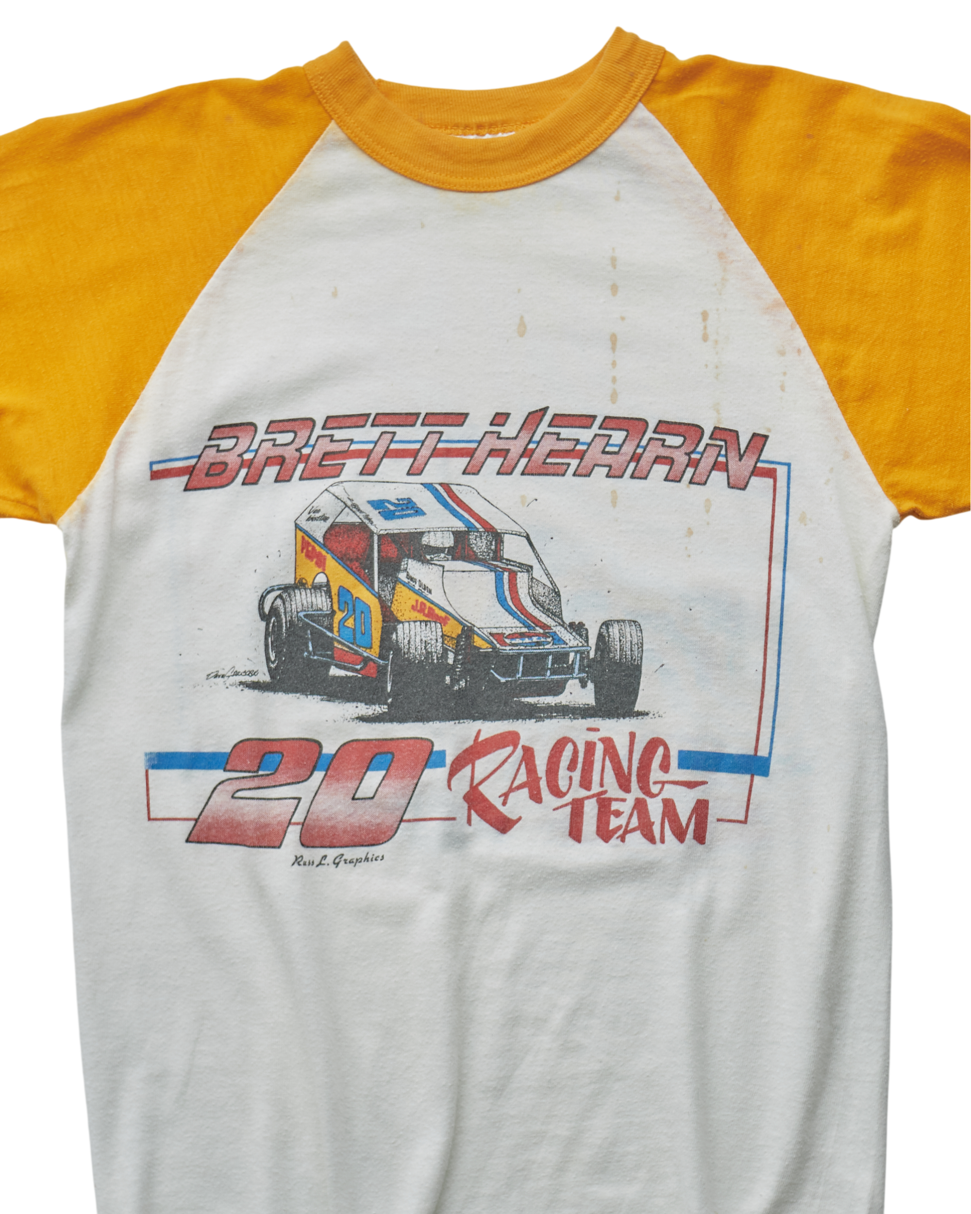 (XS) 80s Brett Hearn Racing Team Hanes T-Shirt
