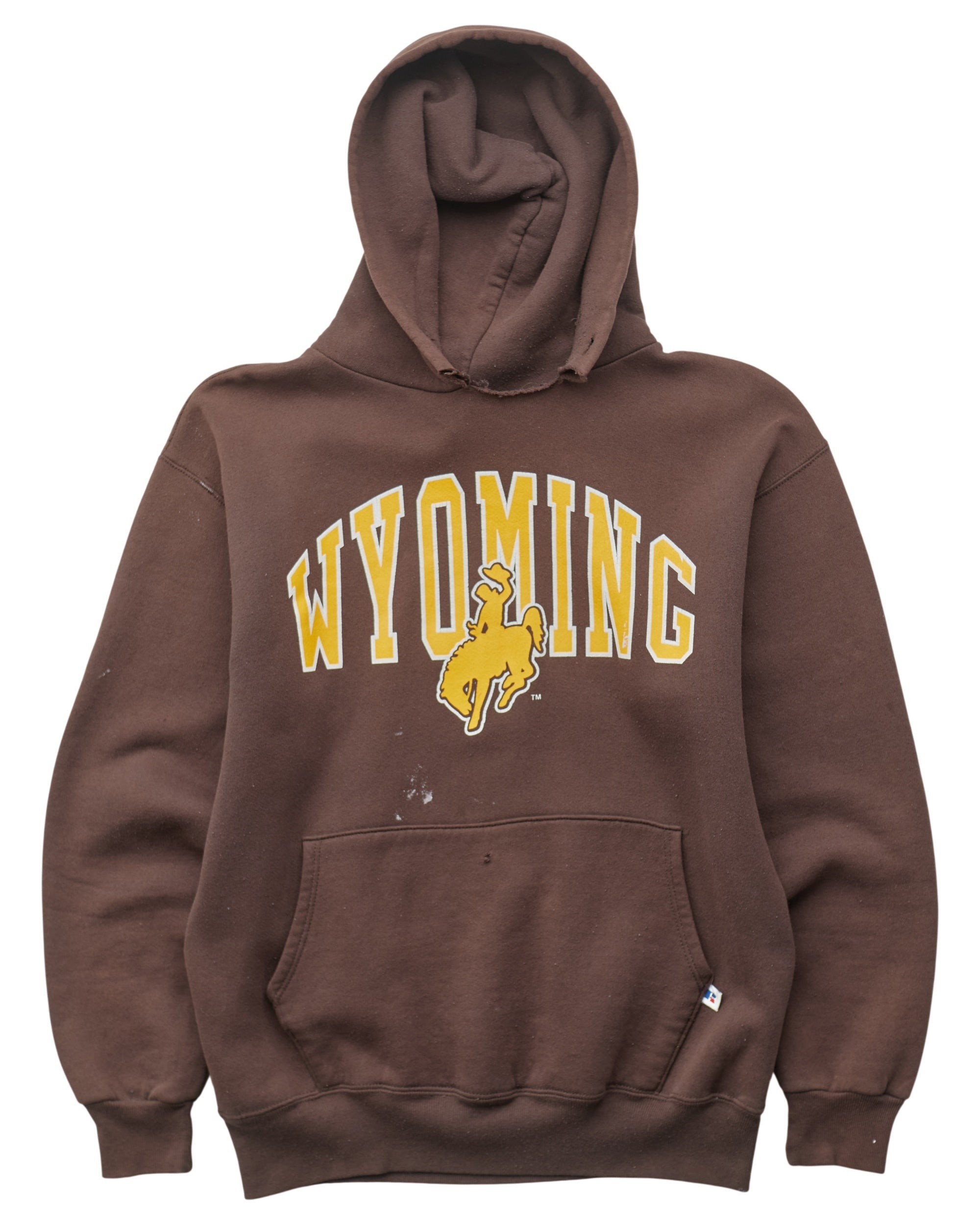 (S) 90s Wyoming Cowboys Russell Hoodie