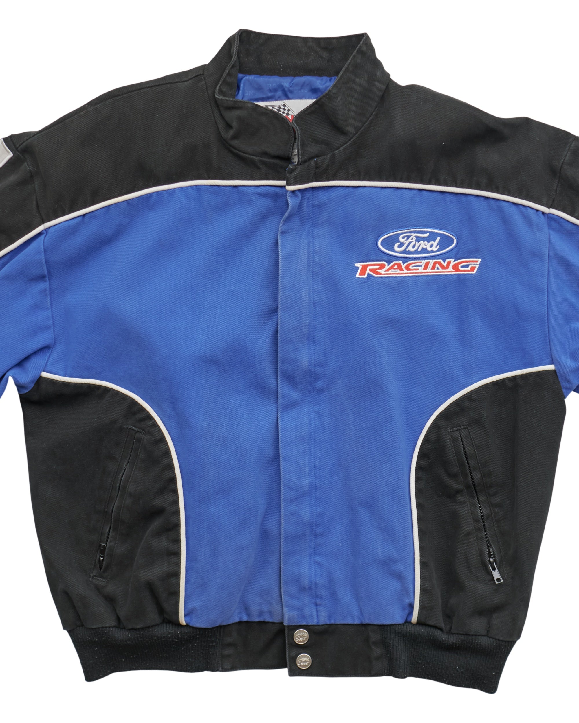 (L) 2000s Ford Racing Racing Champions Apparel Jacket