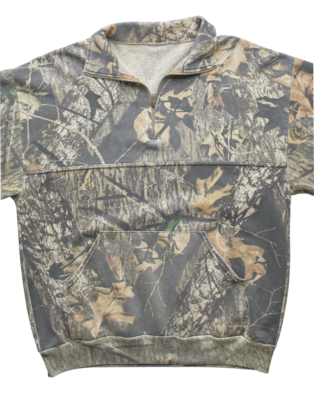 (M) 2000s Camo Quarterzip Sweatshirt