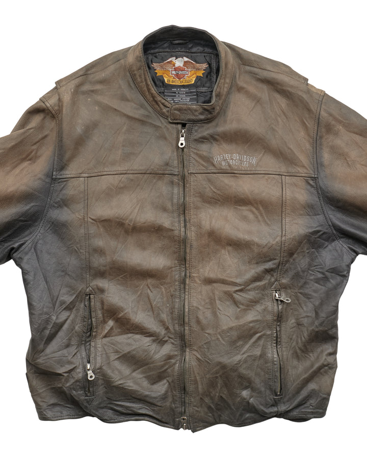 (L) 2000s Harley Davidson Leather Jacket