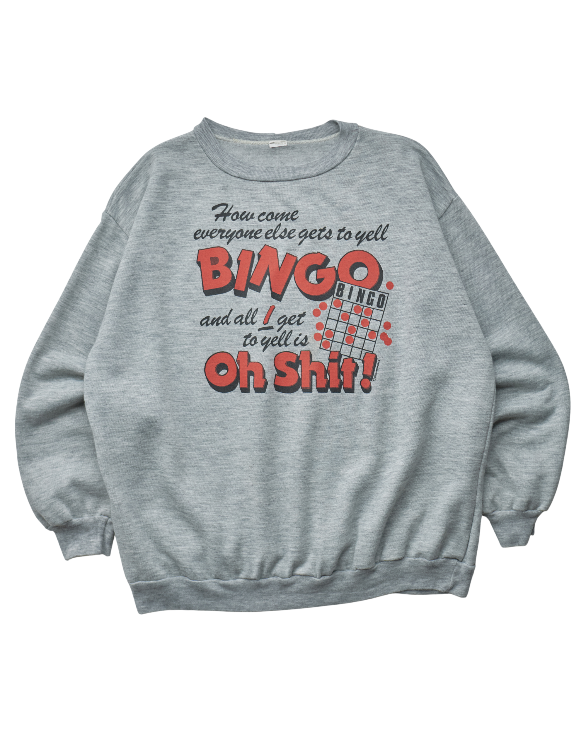 (XL) 80s Bingo Oh Shit! T-Shirt