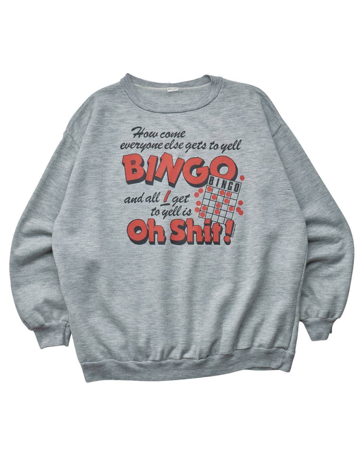 (XL) 80s Bingo Oh Shit! T-Shirt