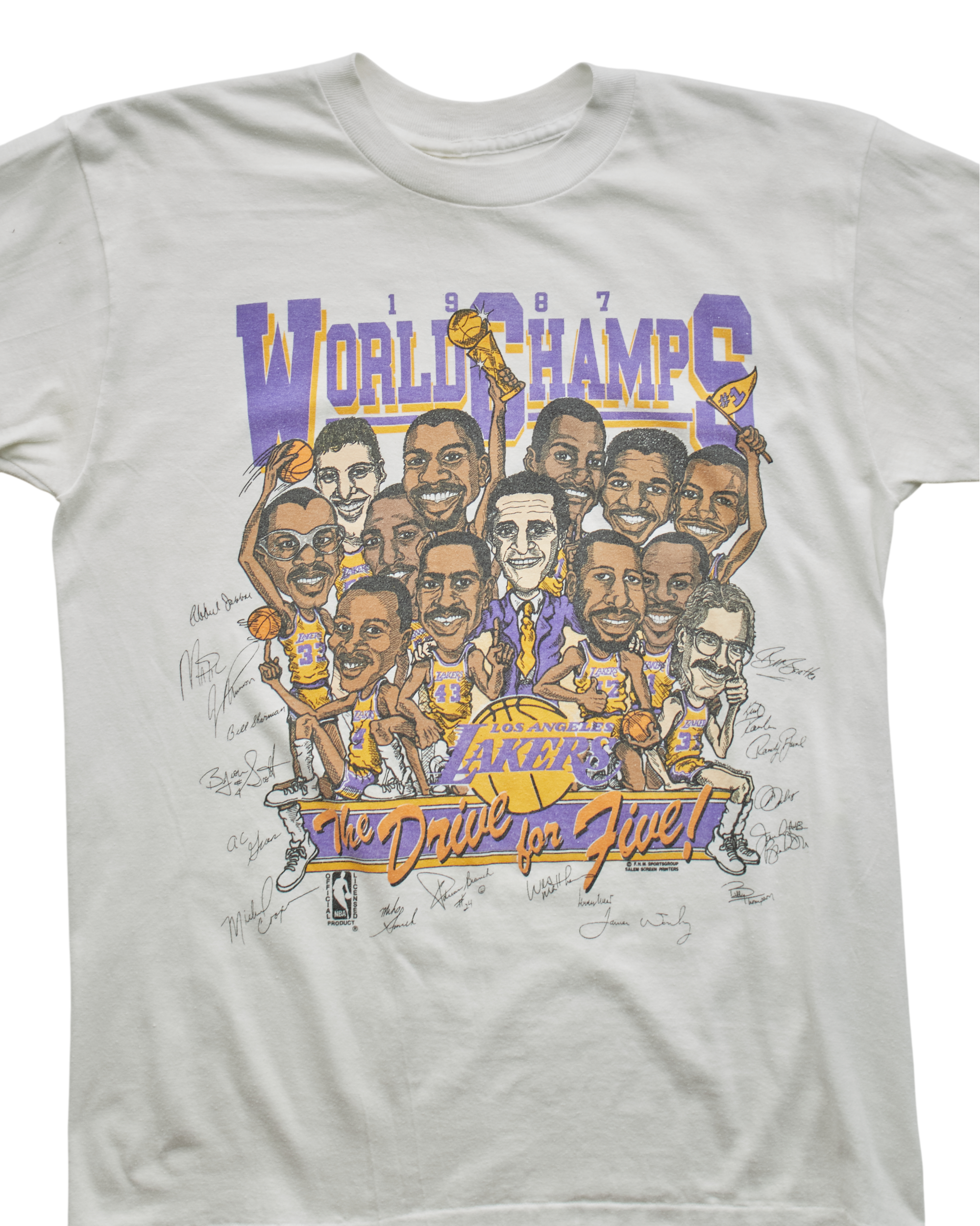 (M) 1987 Los Angeles Lakers Harlequin T-Shirt