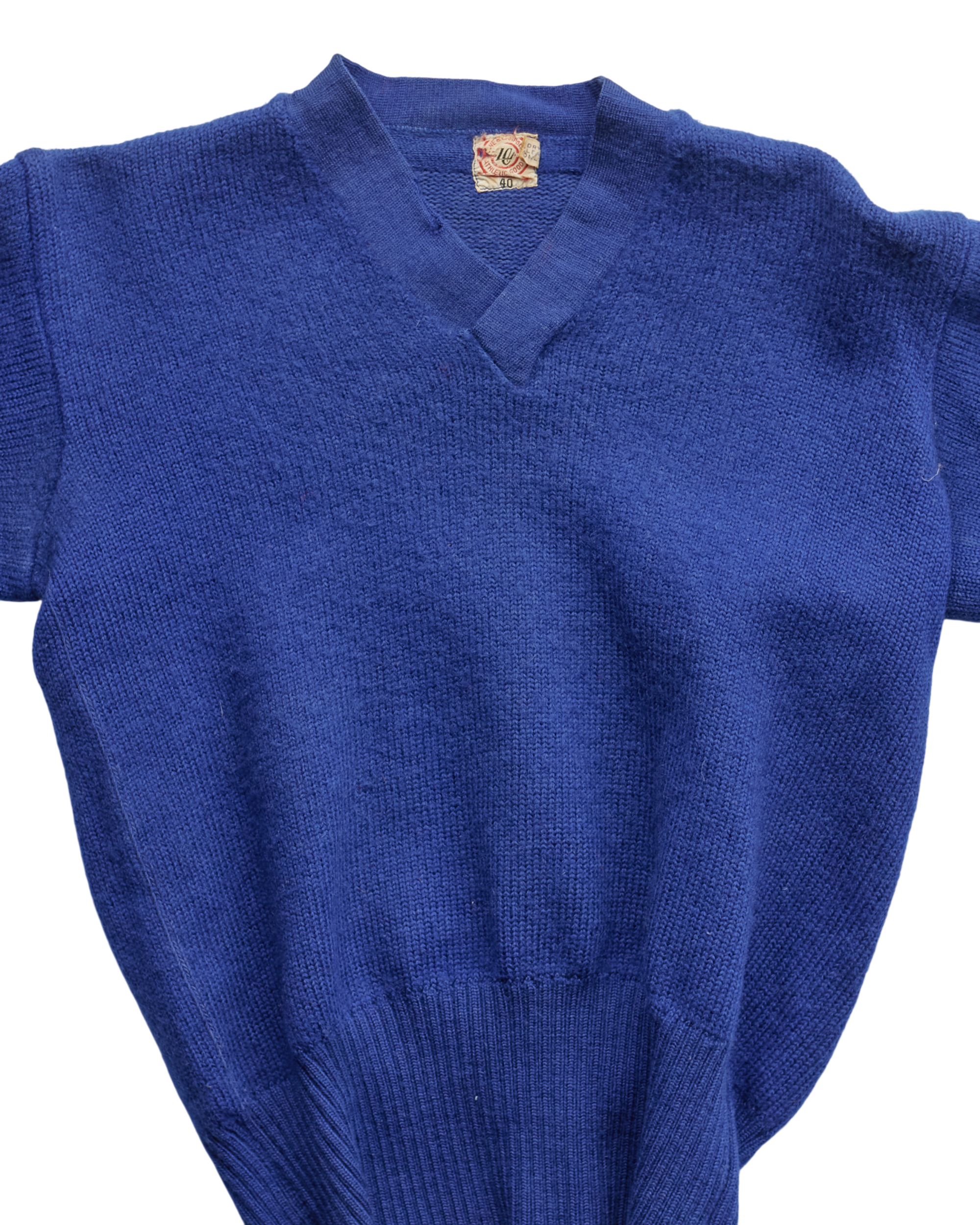 (XXS) 70s Cobalt Blue Sweater Sweater