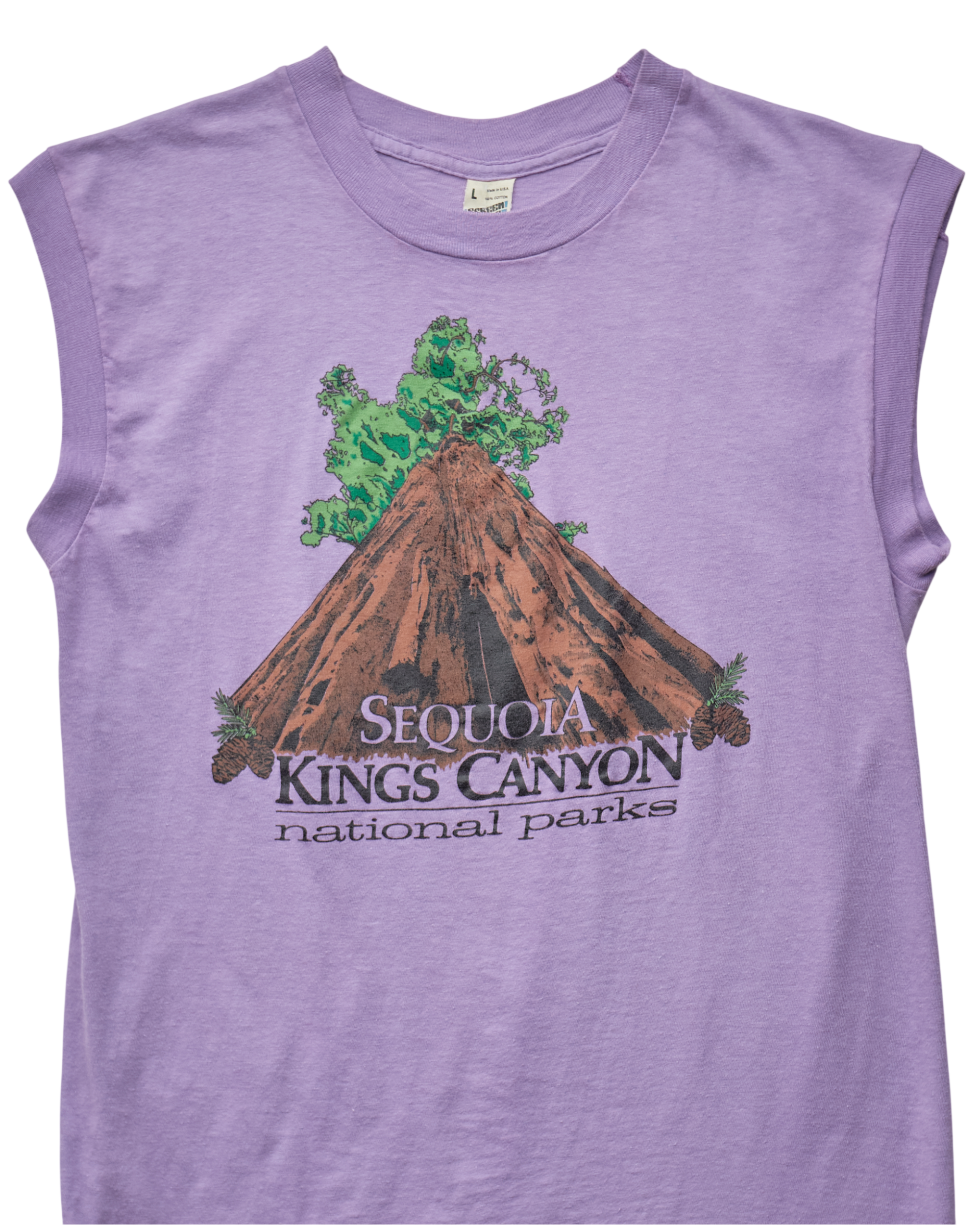 (S) 80s Sequoia National Park Screen Stars Best Muscle Tee