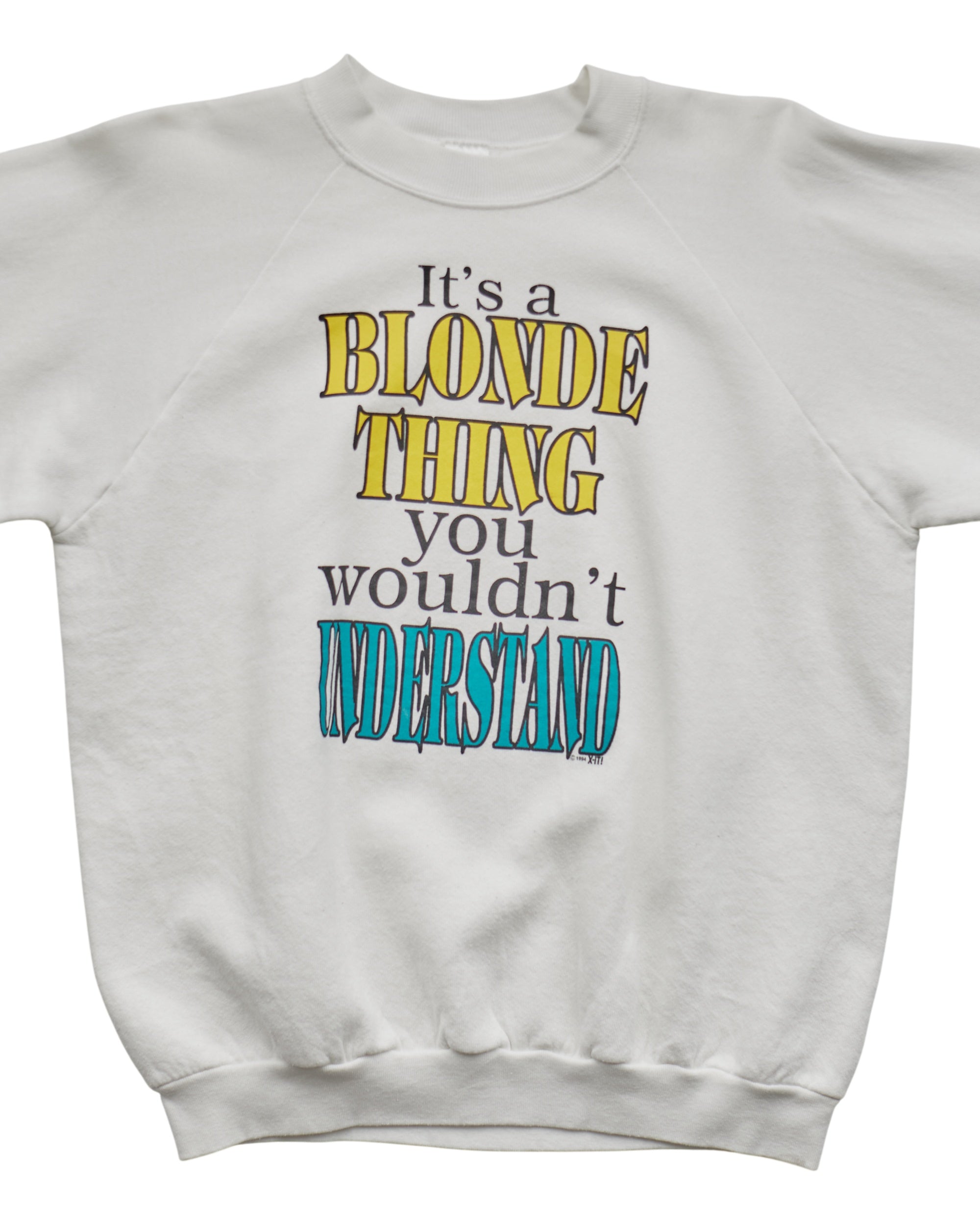 (M) 90s It's A Blonde Thing Fruit of the Loom Sweatshirt