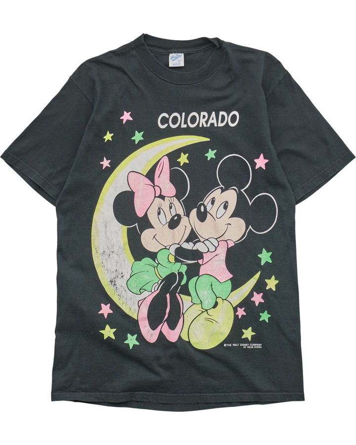 (L) 90s Mickey and Minnie Colorado Velva Sheen T-Shirt