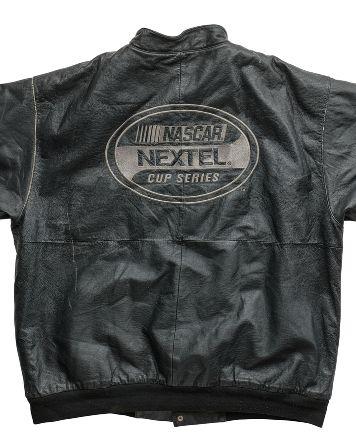 (L) 2000s Nascar Leather Jacket