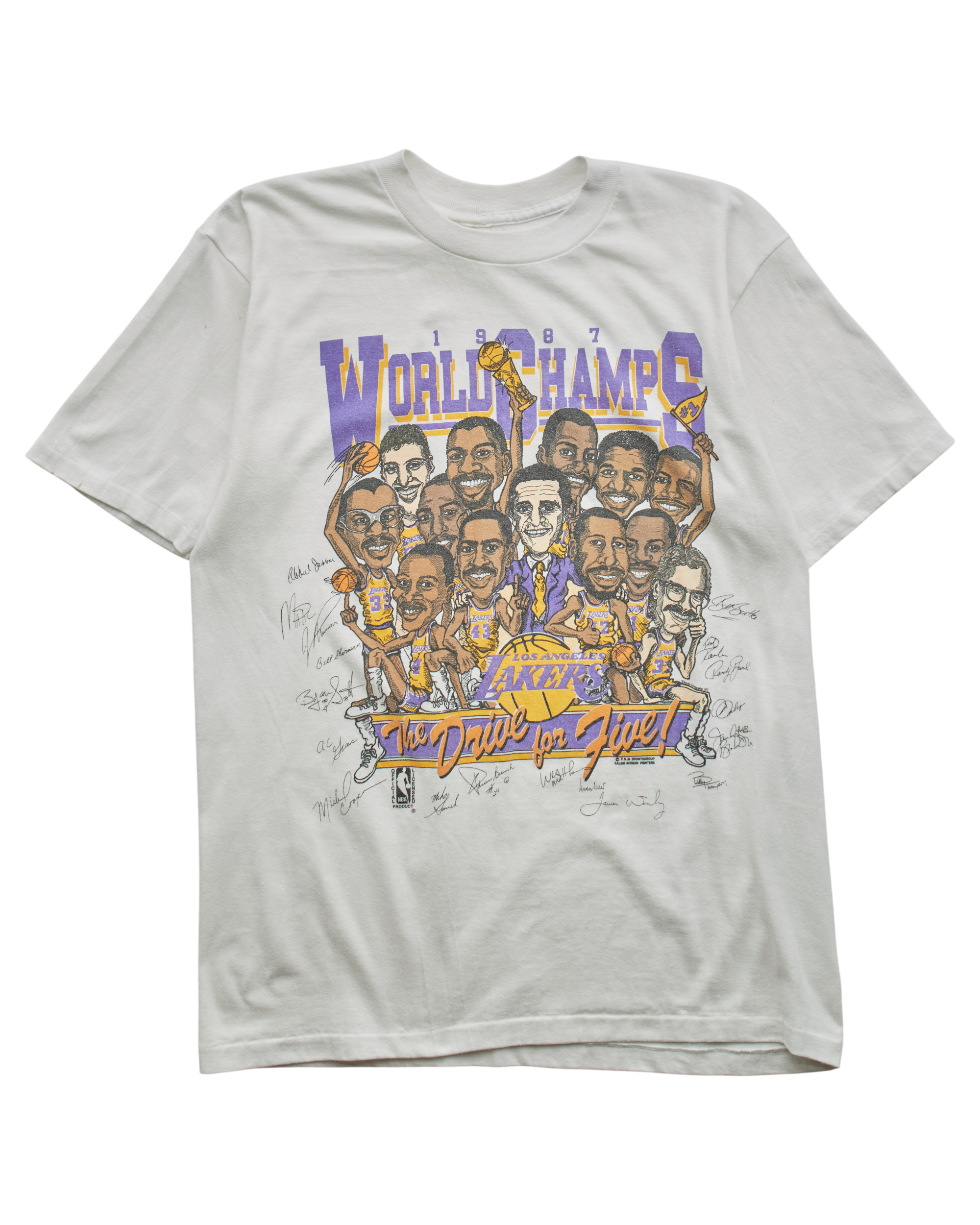 (M) 1987 Los Angeles Lakers Harlequin T-Shirt