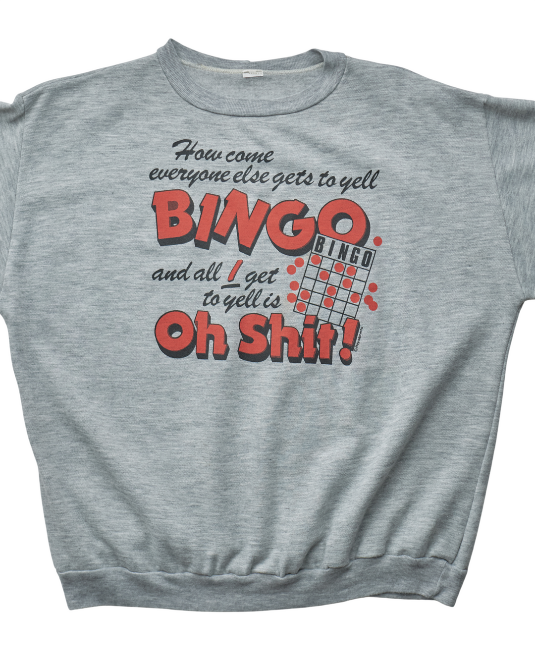 (XL) 80s Bingo Oh Shit! T-Shirt