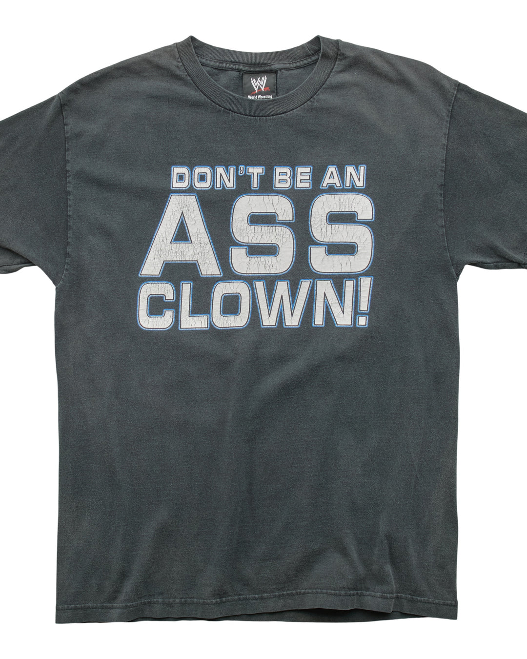 (M) 2000s Don't Be An Ass Clown World Wrestling Entertainment T-Shirt