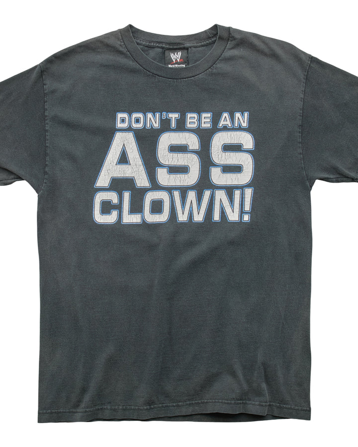 (M) 2000s Don't Be An Ass Clown World Wrestling Entertainment T-Shirt