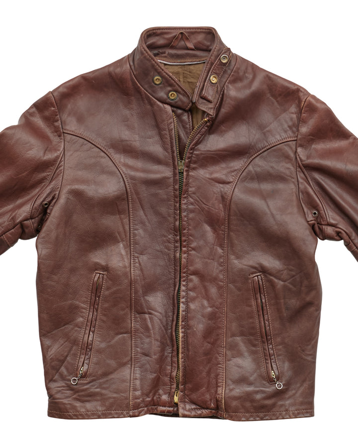 (S) 90s Leather Jacket