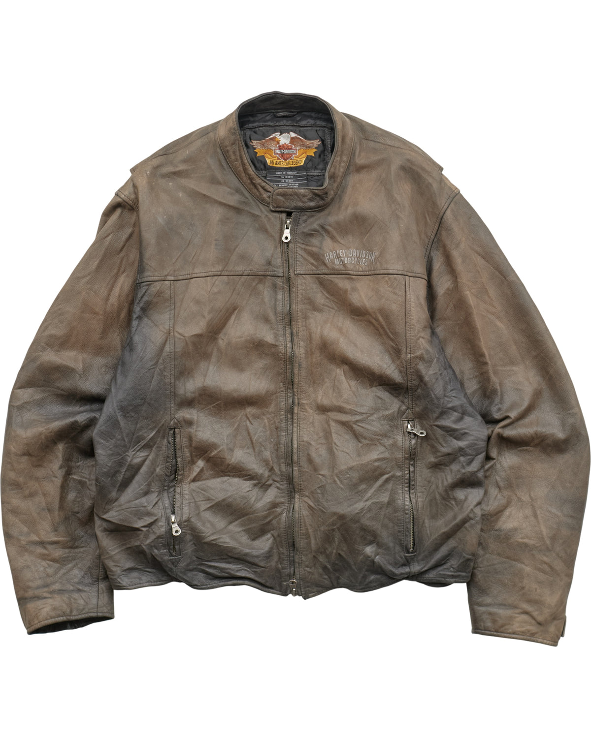 (L) 2000s Harley Davidson Leather Jacket