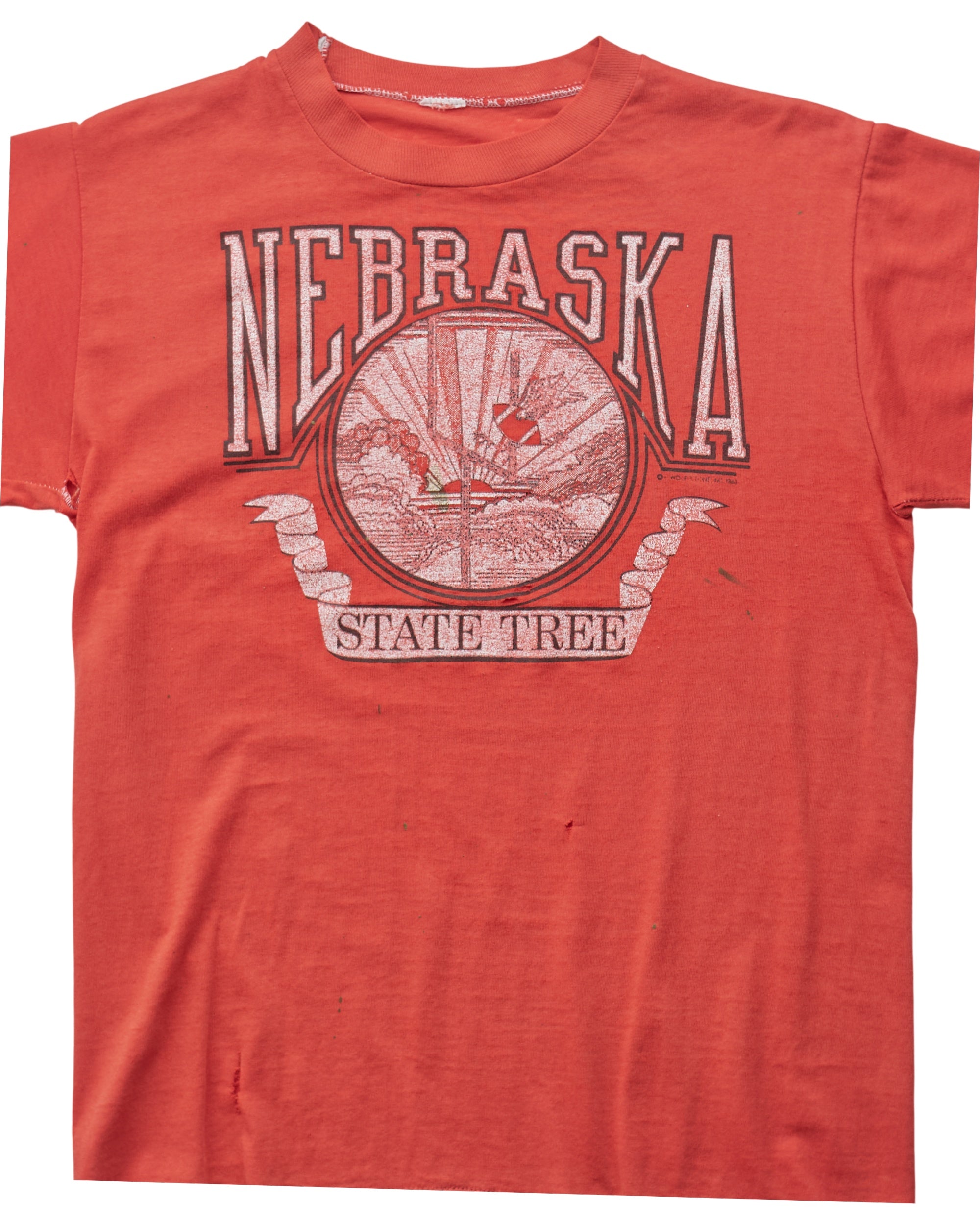(S) 80s Nebraska State Tree T-Shirt