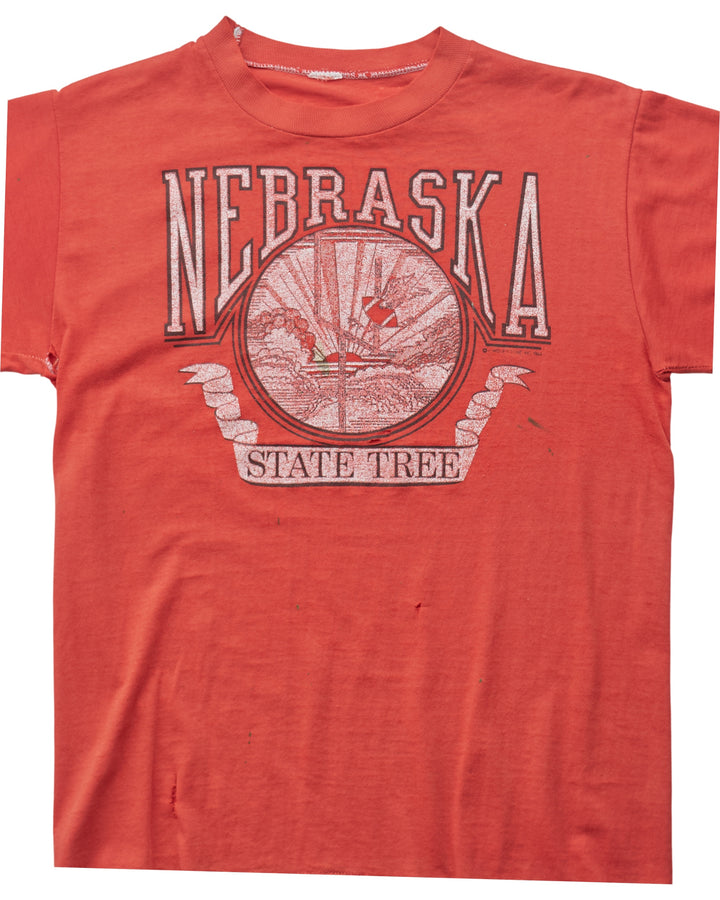 (S) 80s Nebraska State Tree T-Shirt