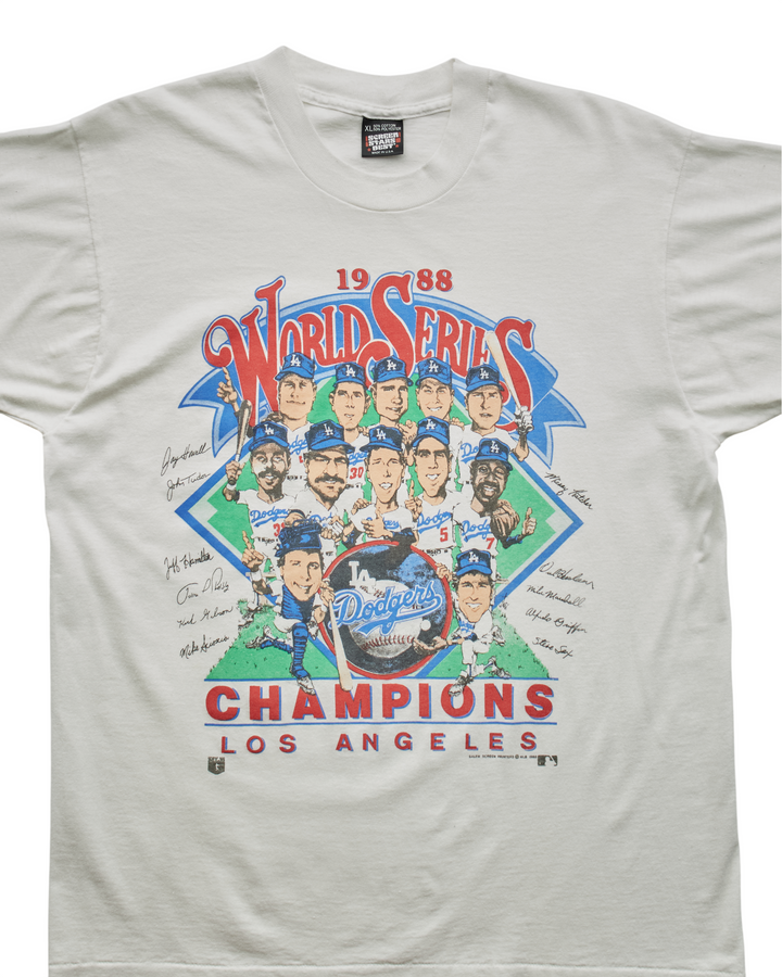 (L) 1988 Los Angeles Dodgers Screen Stars Best T-Shirt