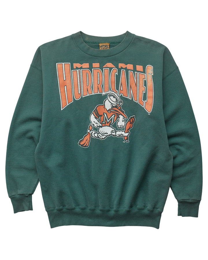 (L) 90s Miami Hurricanes Nutmeg Mills Sweatshirt