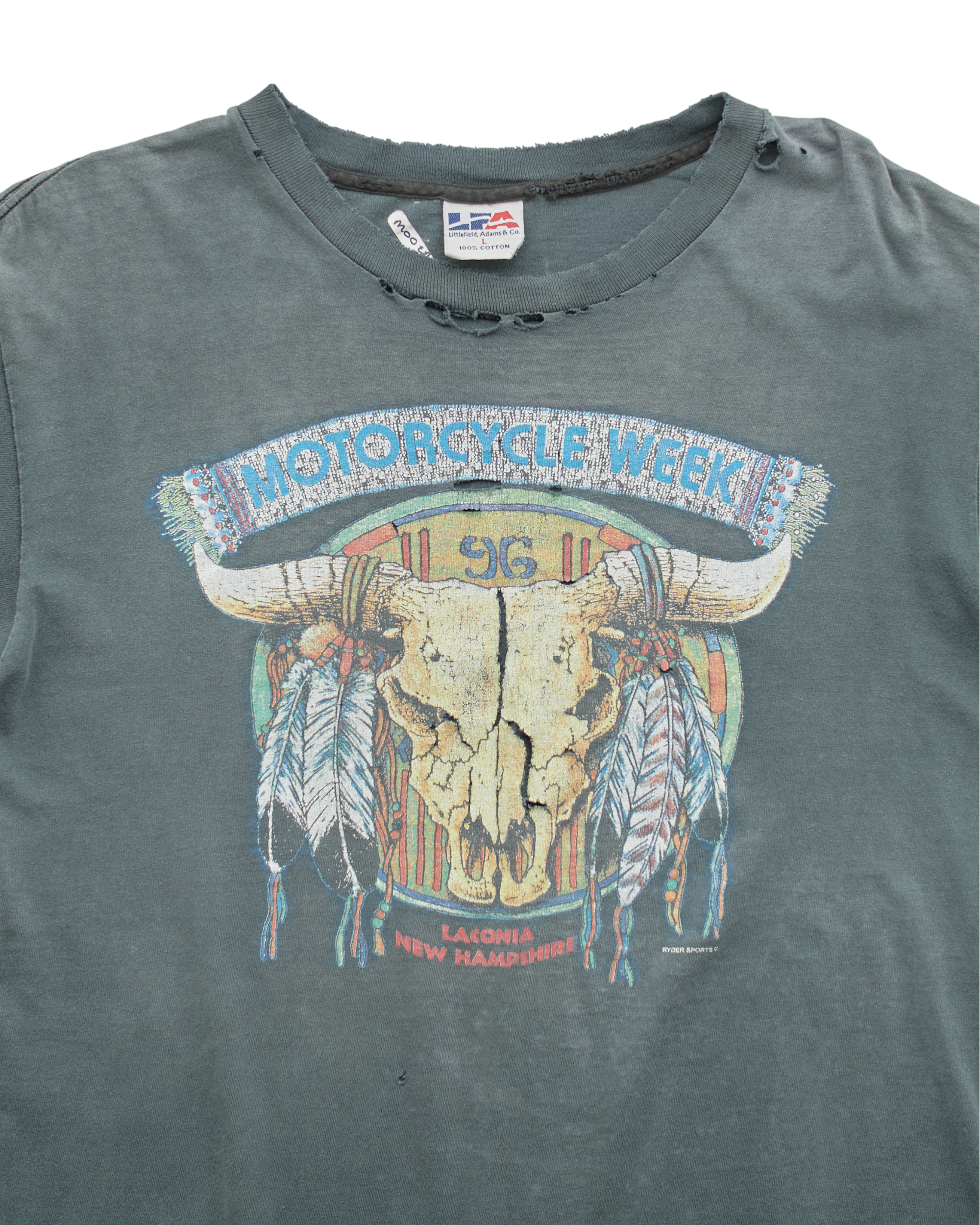 (M) 1996 Laconia Motorcycle Week Littlefield, Adams & Co T-Shirt
