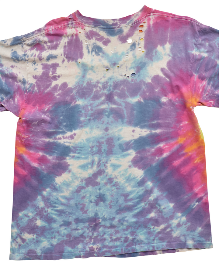 (L) 90s Peace Castle Tie-Dye T-Shirt