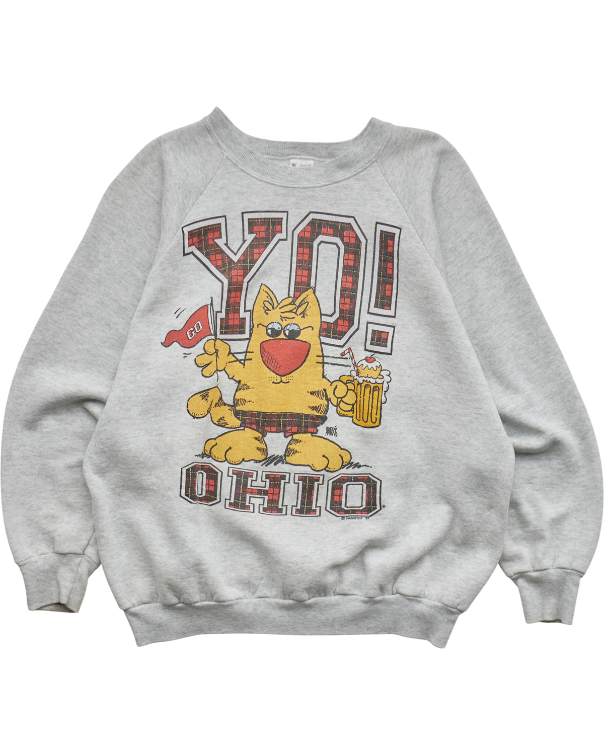 (S) 1992 YO! Ohio Buckeyes Fruit of the Loom Sweatshirt