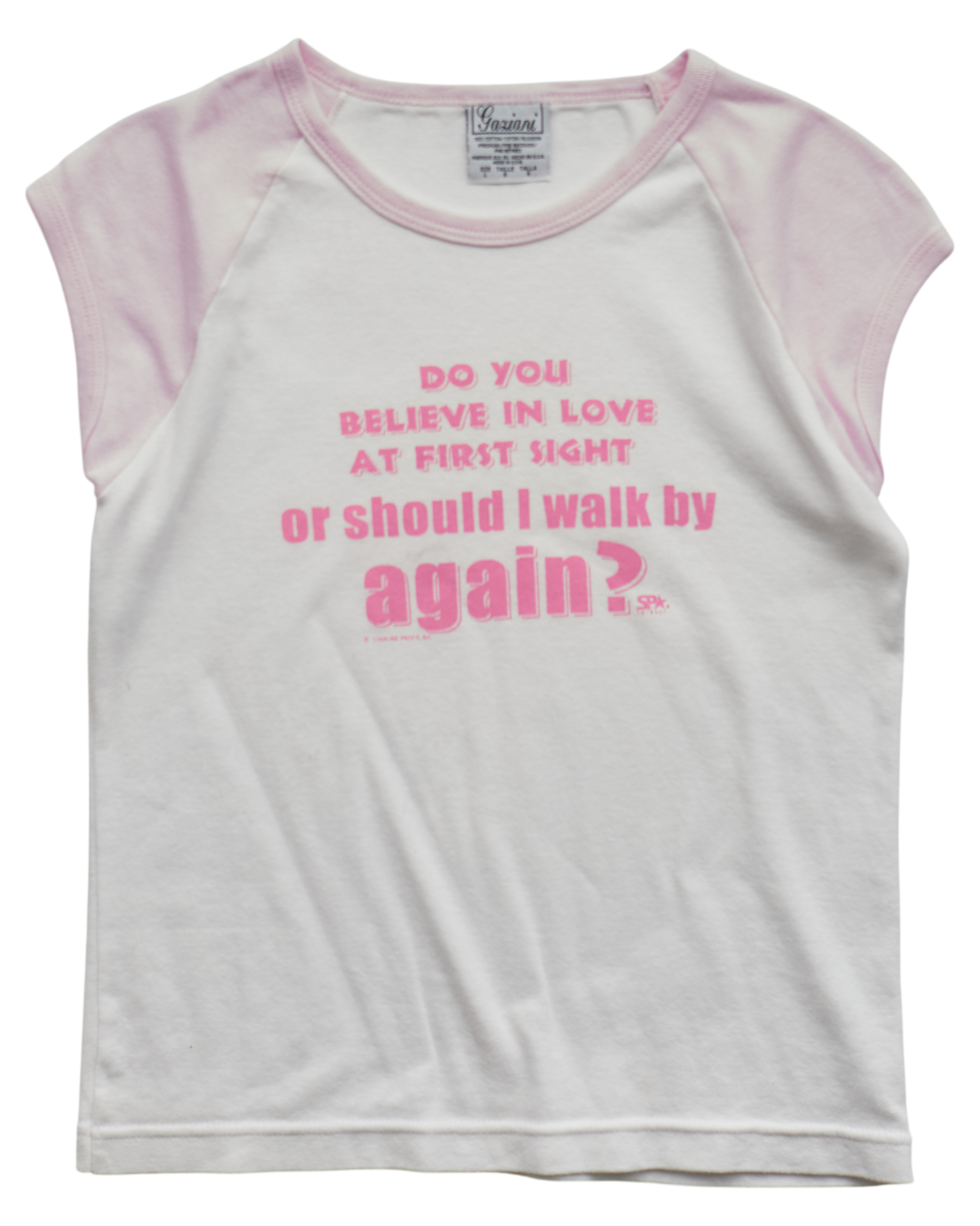 (XXS) 2000s Should I Walk By Again? Gaziani T-Shirt