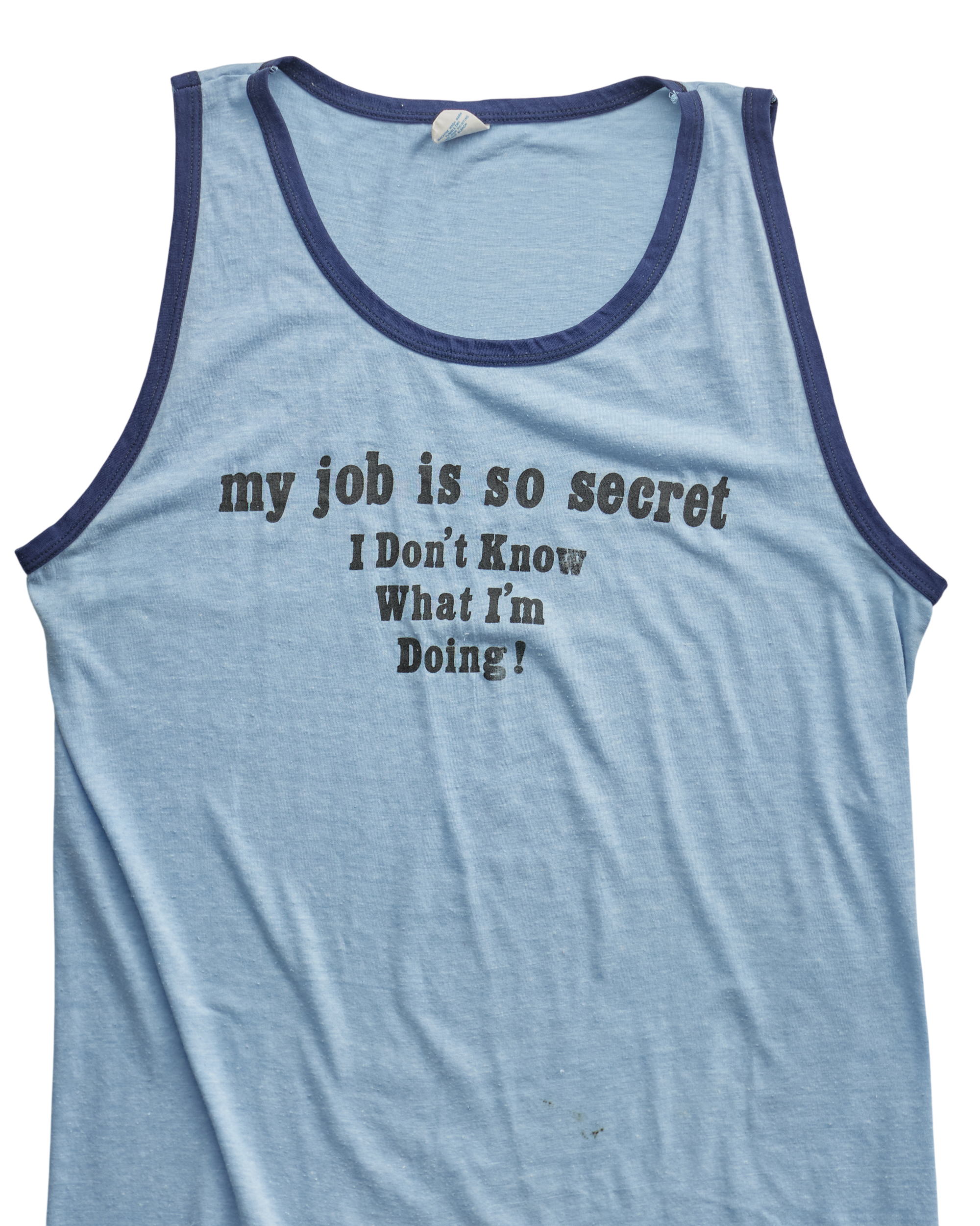 (M) 90s My Job Is So Secret Tank